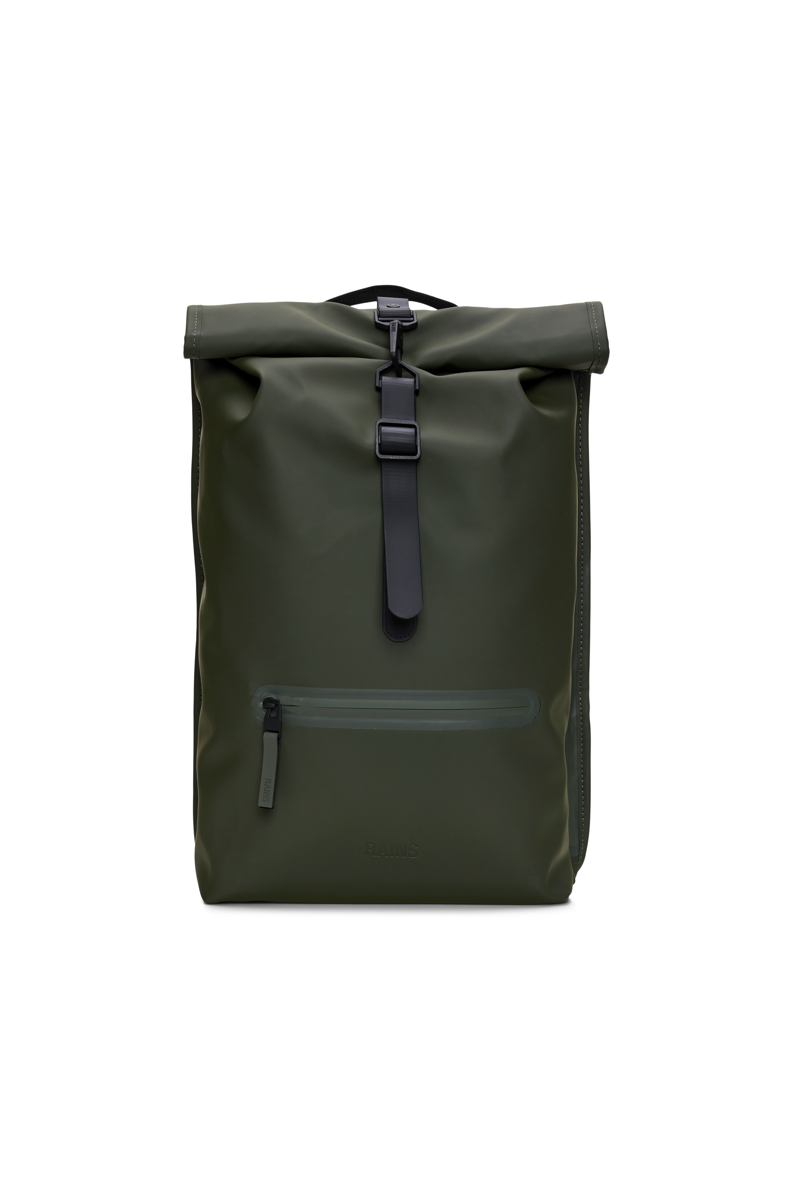 RAINS Rolltop Rucksack Green Backpack