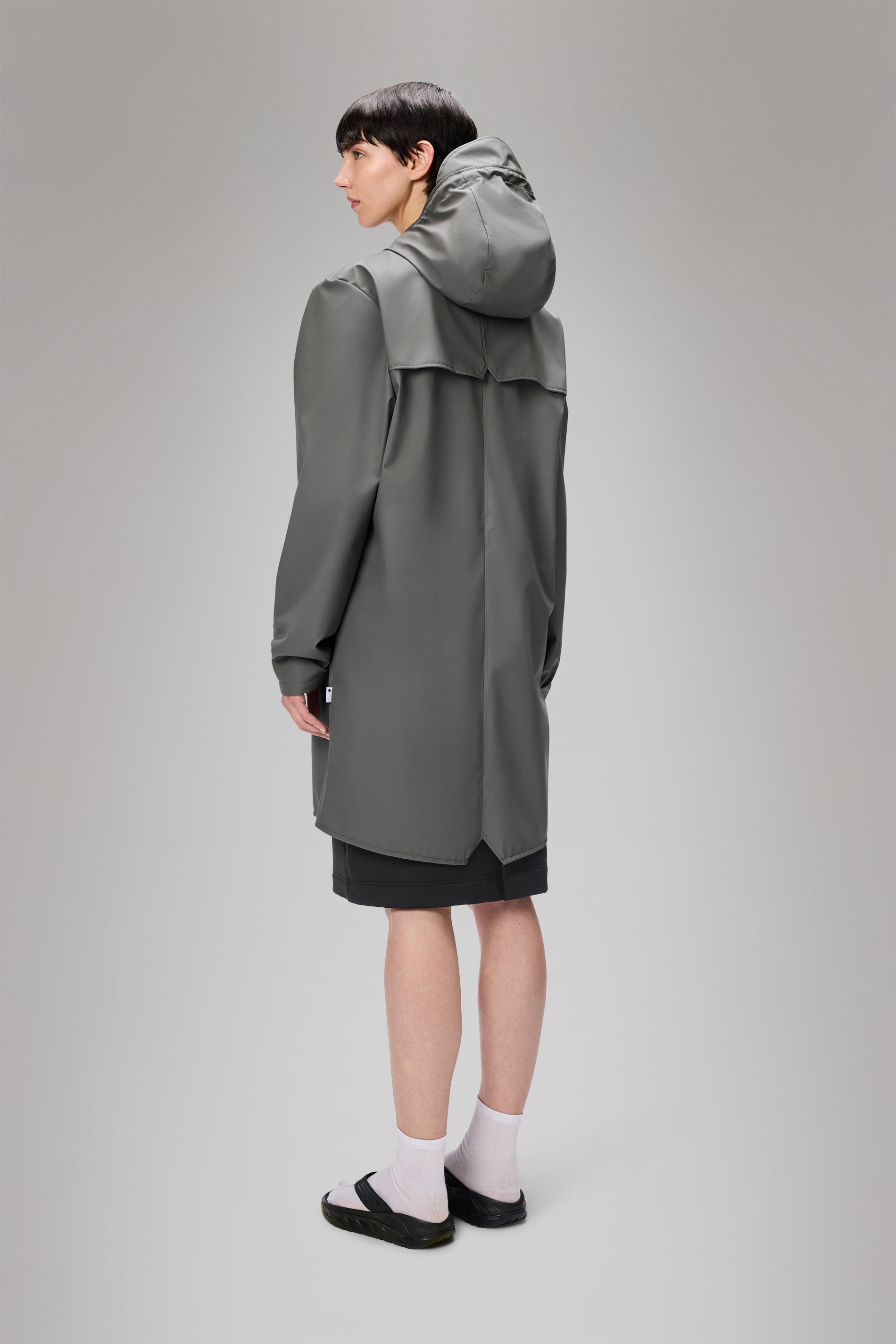 RAINS Long Jacket Grey Jacket