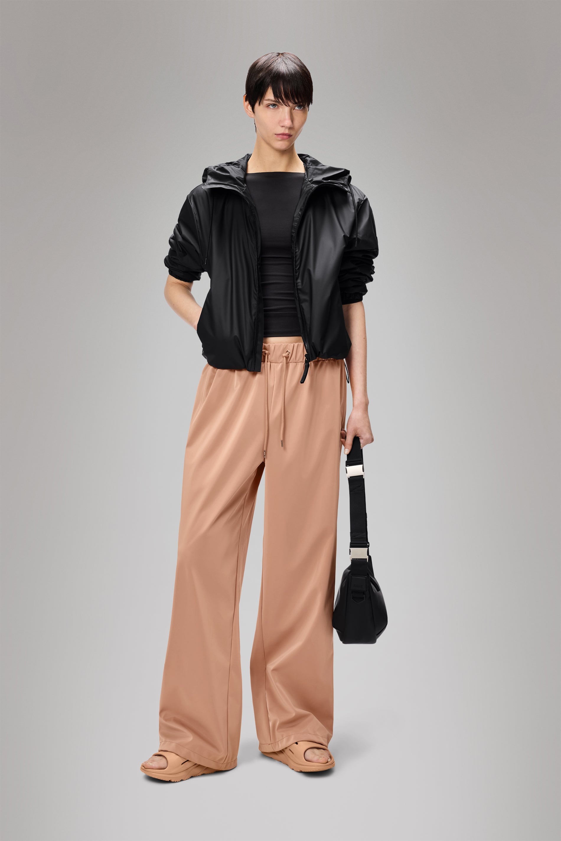 RAINS Lohja Short Insulated Jacket Black Jacket