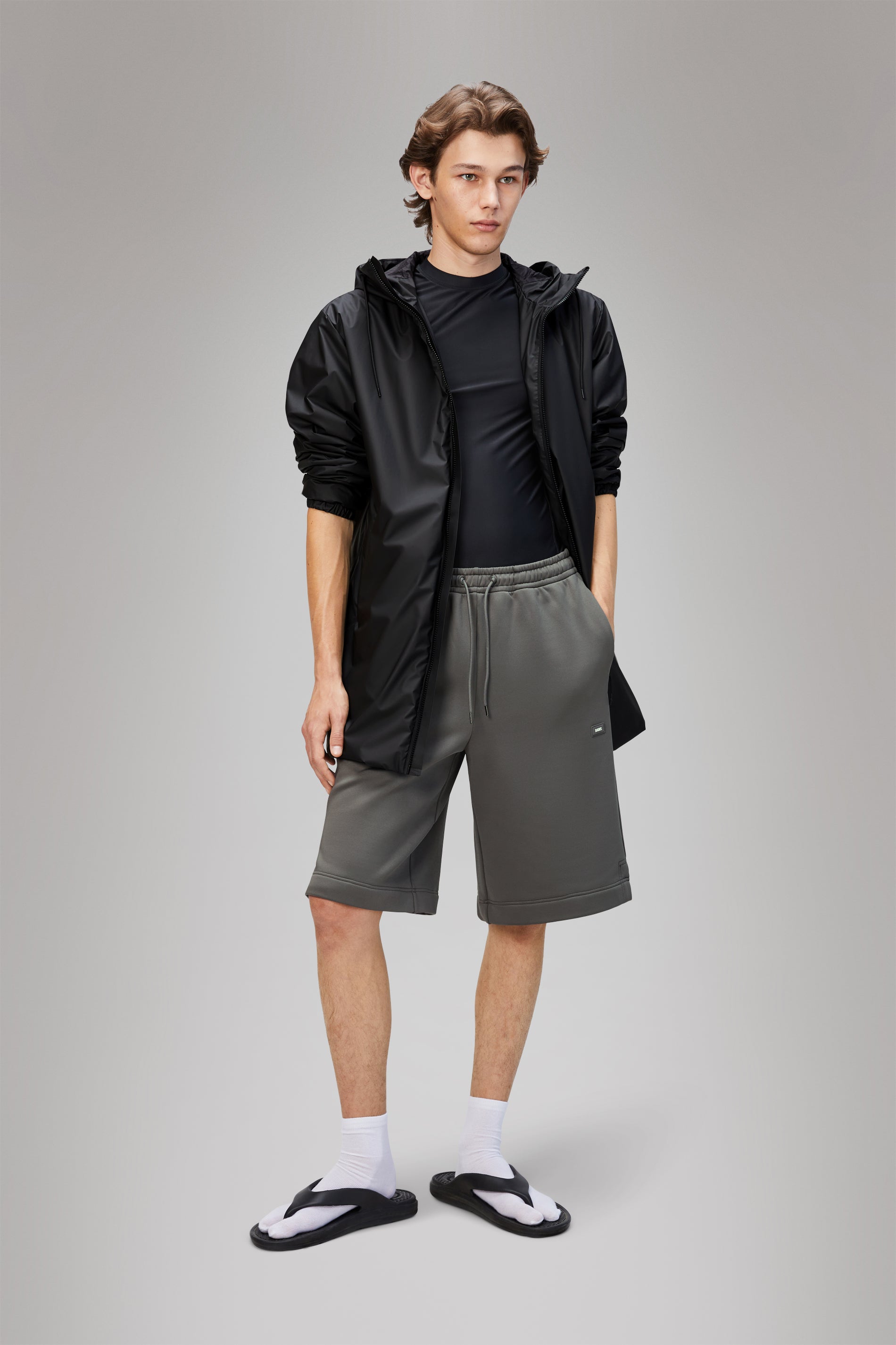 RAINS Lohja Long Insulated Jacket Black Jacket