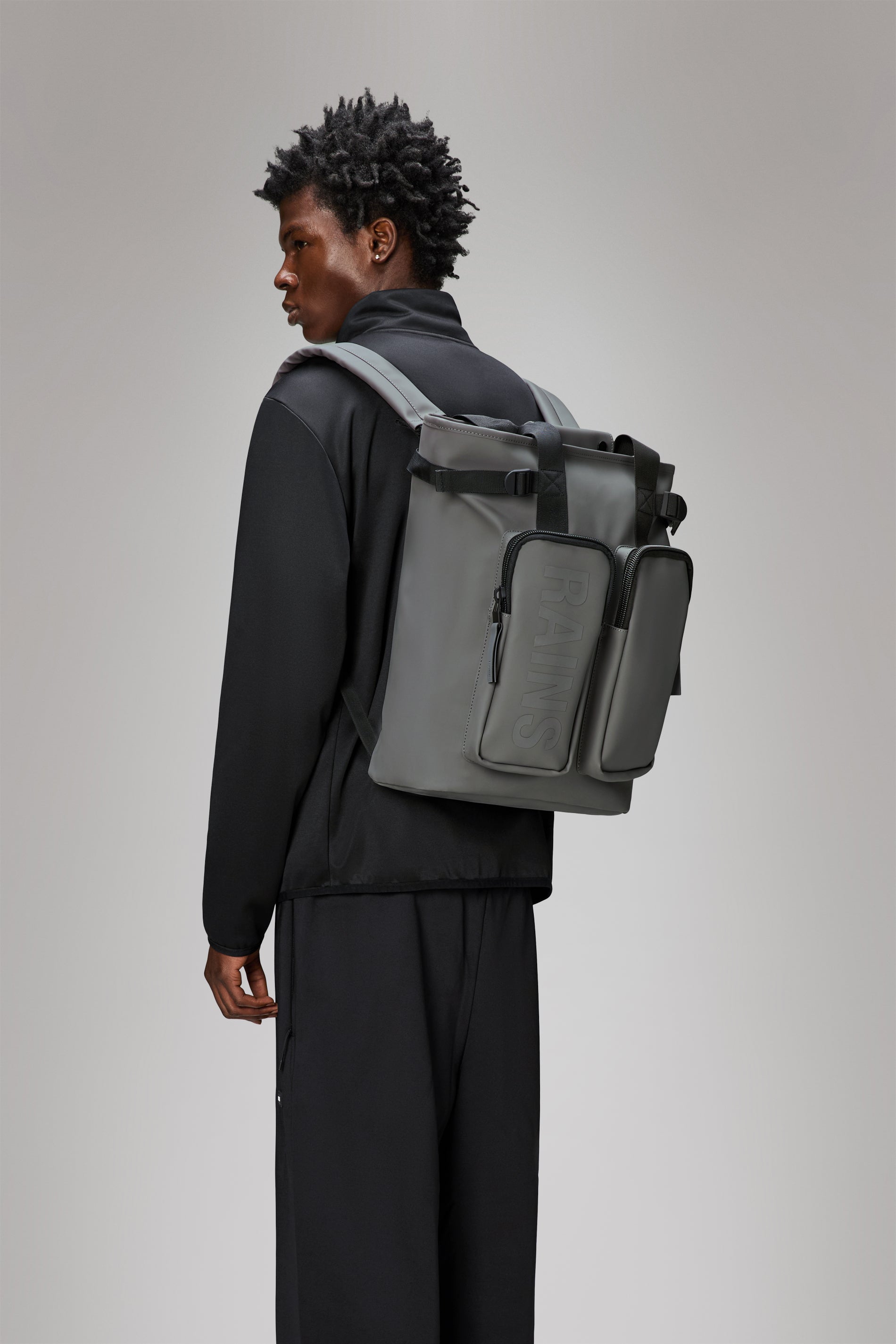 RAINS Texel Tote Backpack Grey 17L H43 x D12.50 x W32 cm Backpack