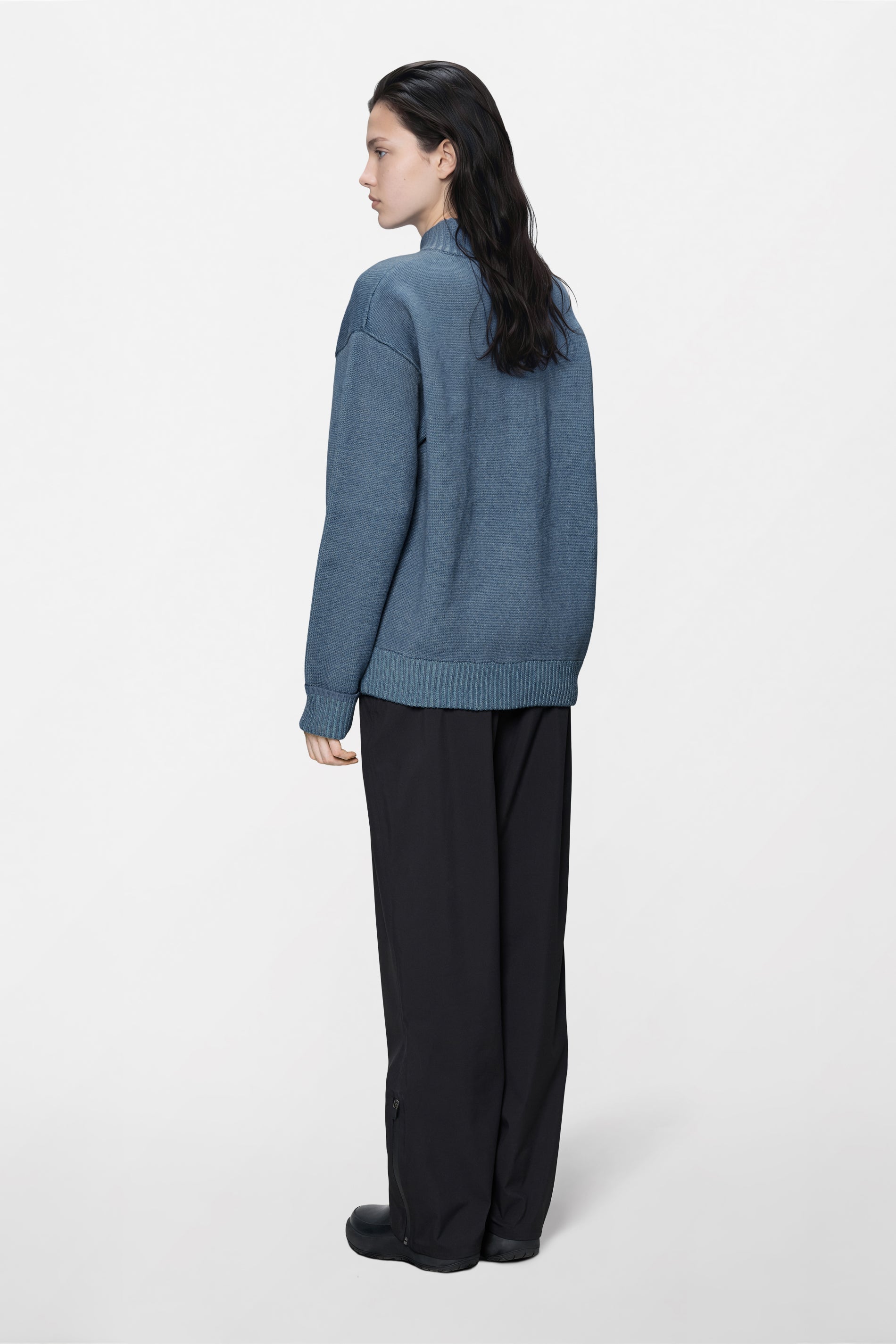RAINS Sowa Knit Zip Cardigan Blue Dusk / Breeze Long Sleeve