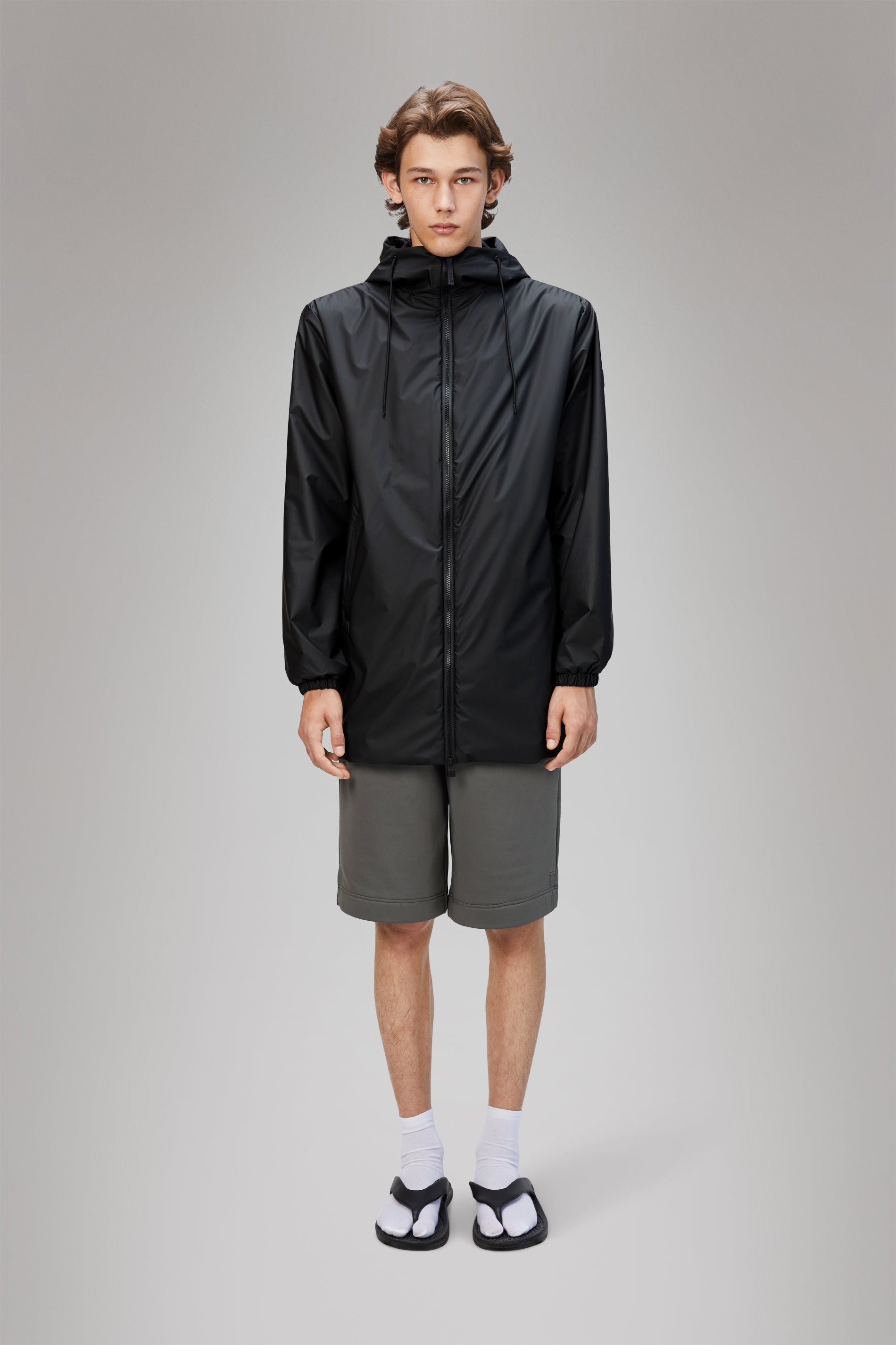 RAINS Lohja Long Insulated Jacket Black Jacket