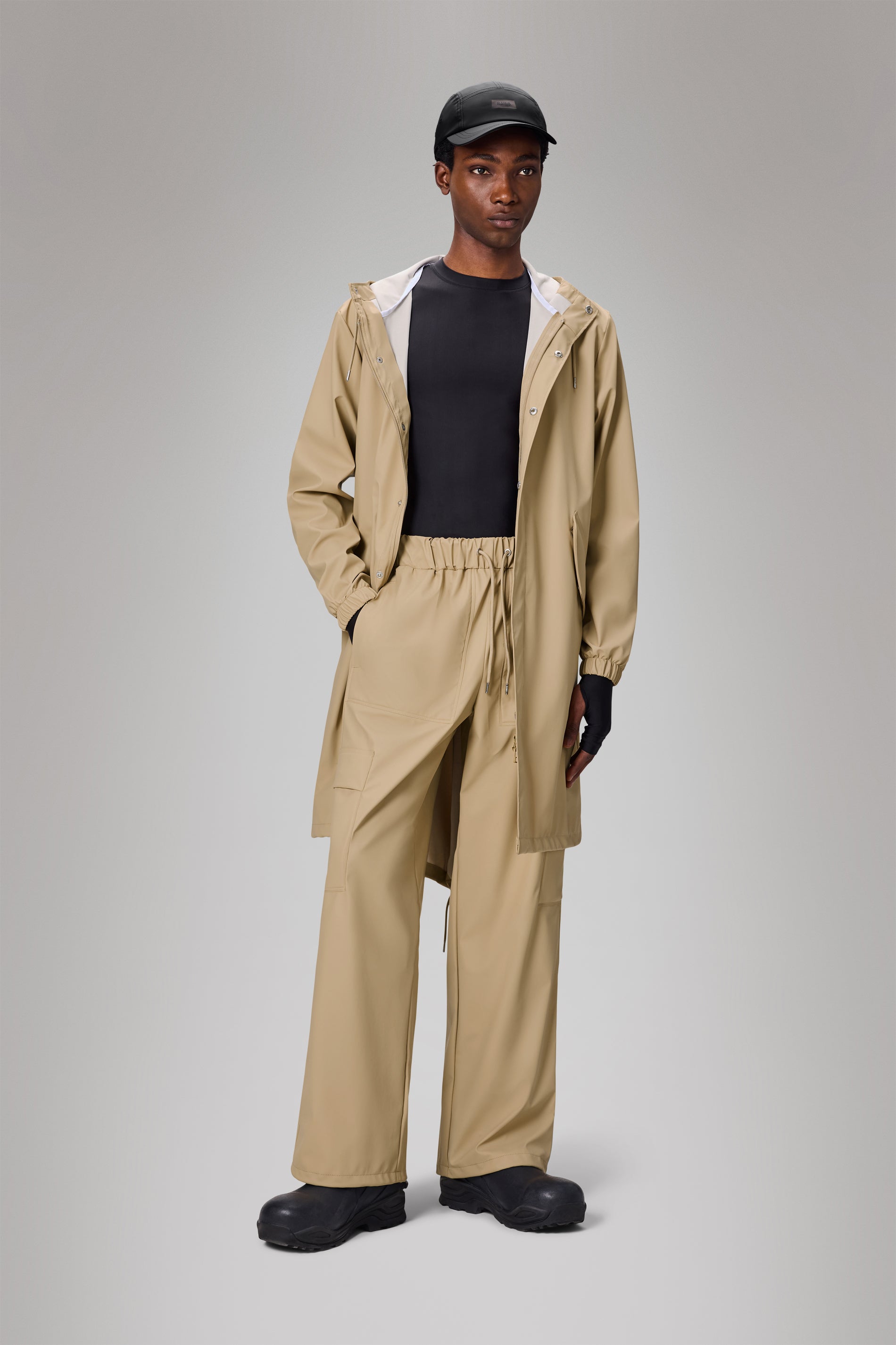 RAINS Fishtail Parka Sand Jacket