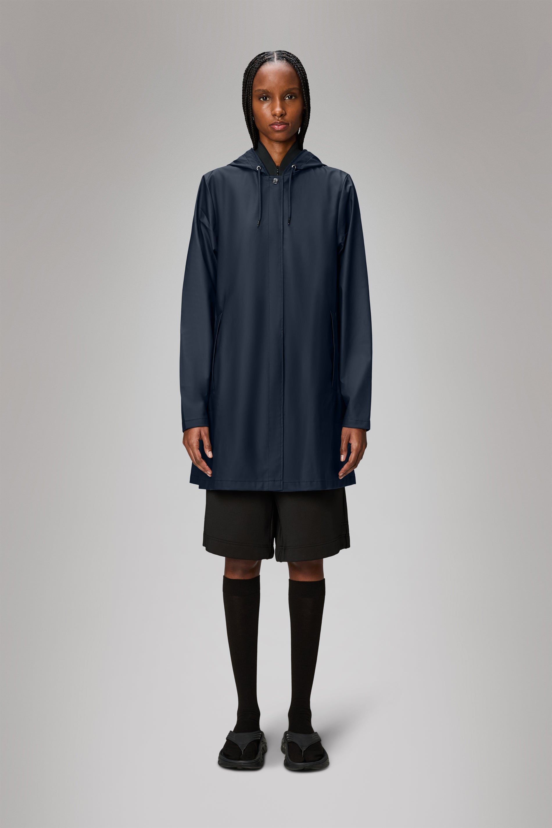 RAINS A-line W Jacket Navy Jacket