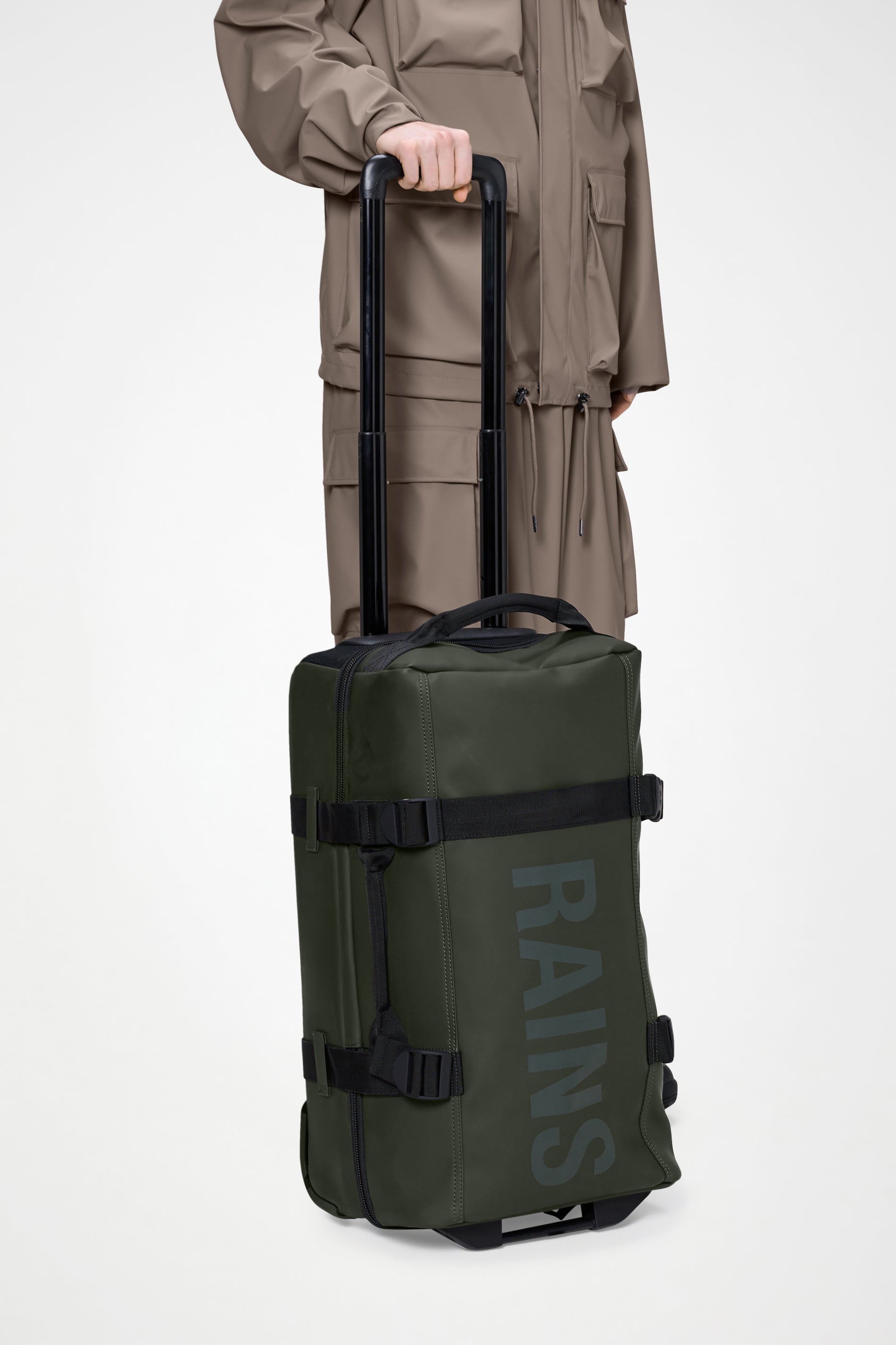 RAINS Texel Cabin Duffel Bag Large Green Cabin