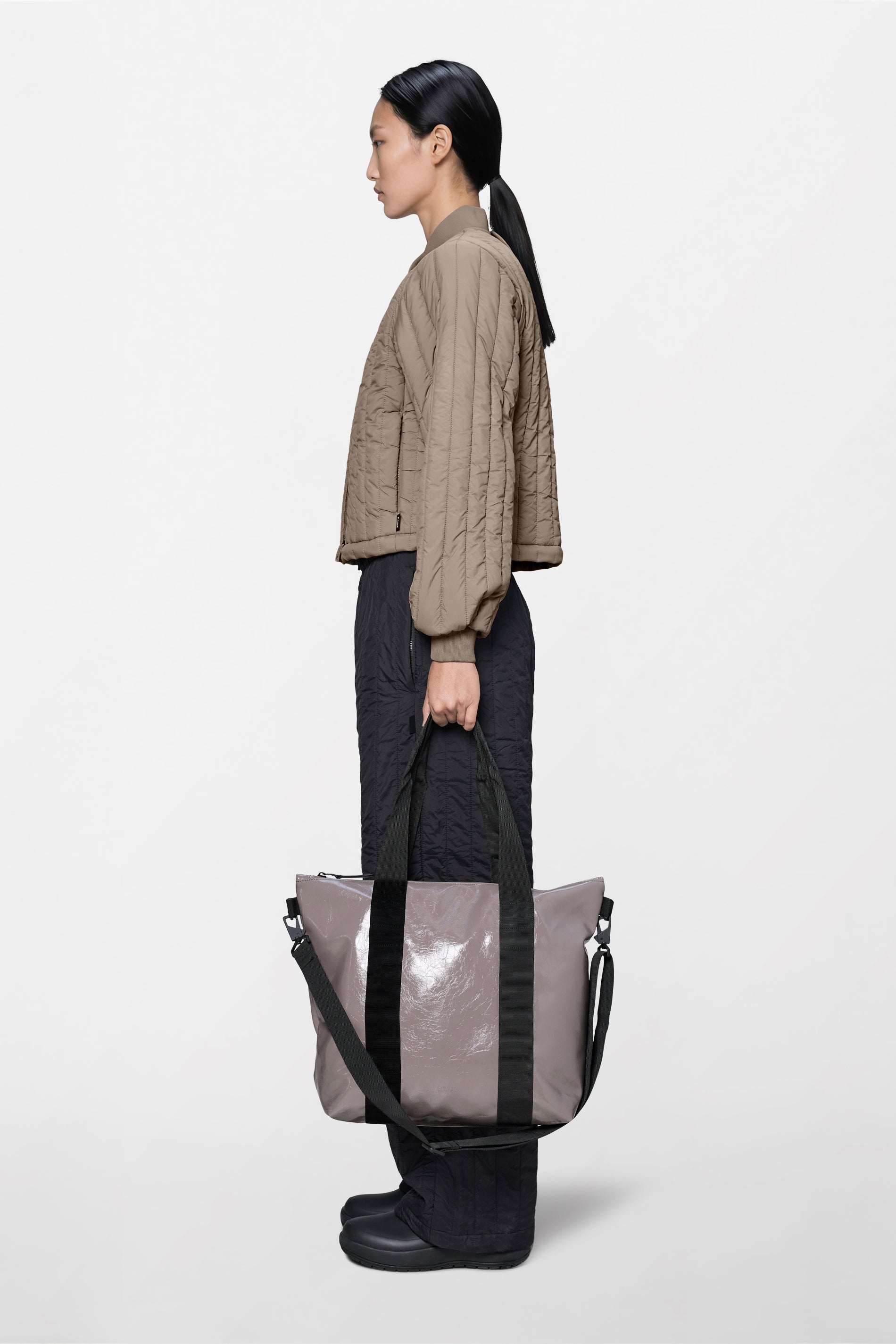 RAINS Tote Bag Mini Cinder Glaze Tote