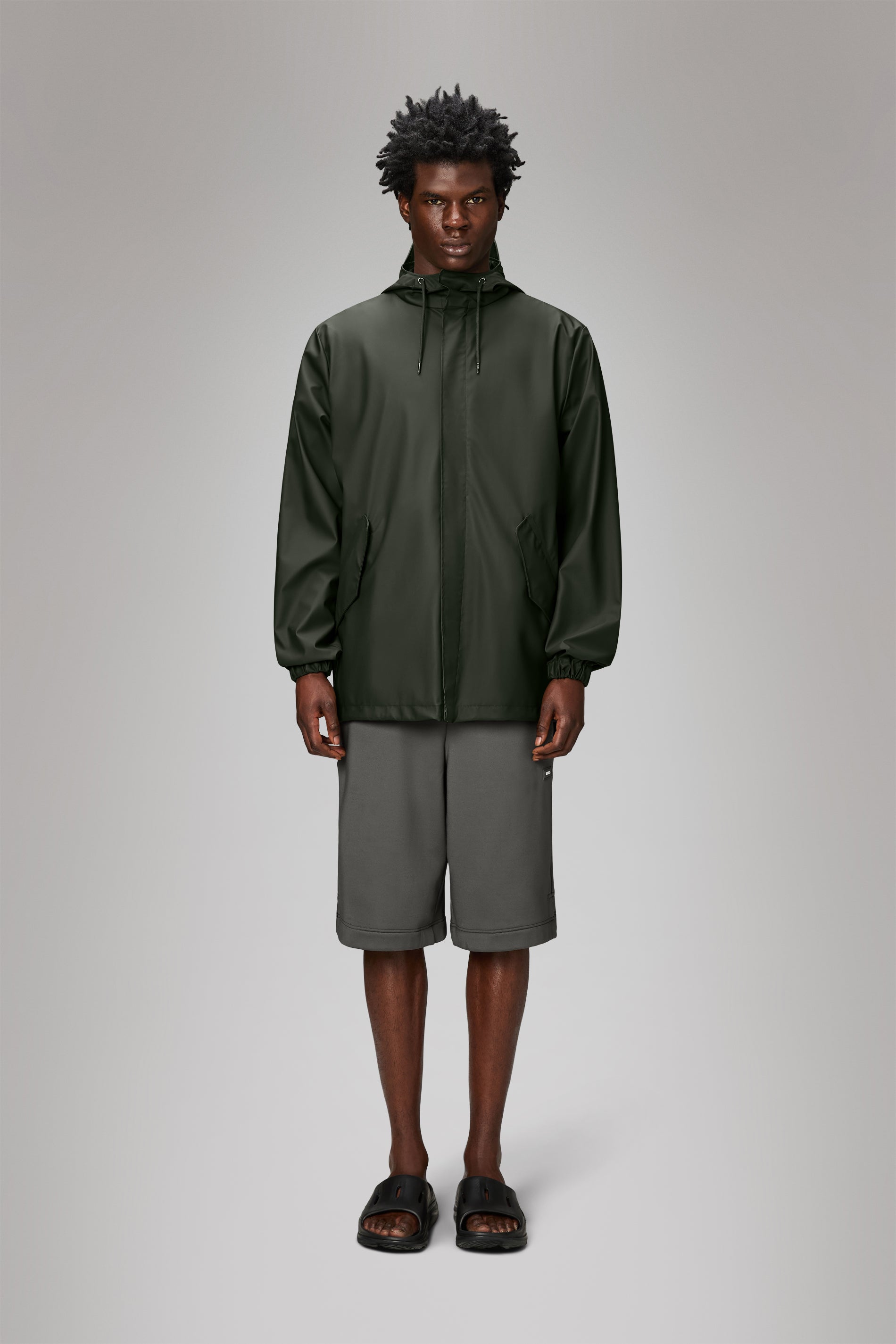 Rains Fishtail Jacket Green Jacket