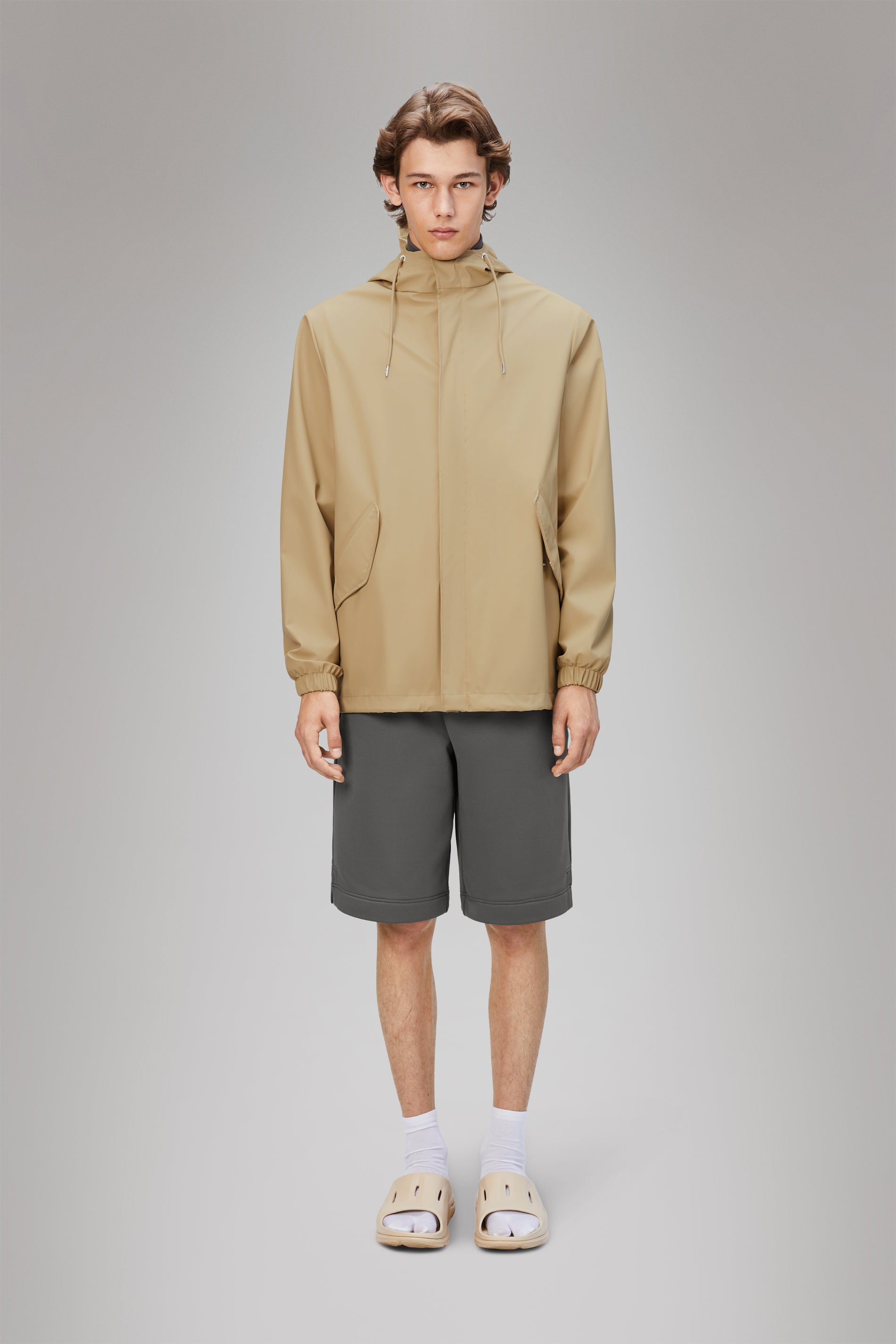 Rains Fishtail Jacket Sand Jacket