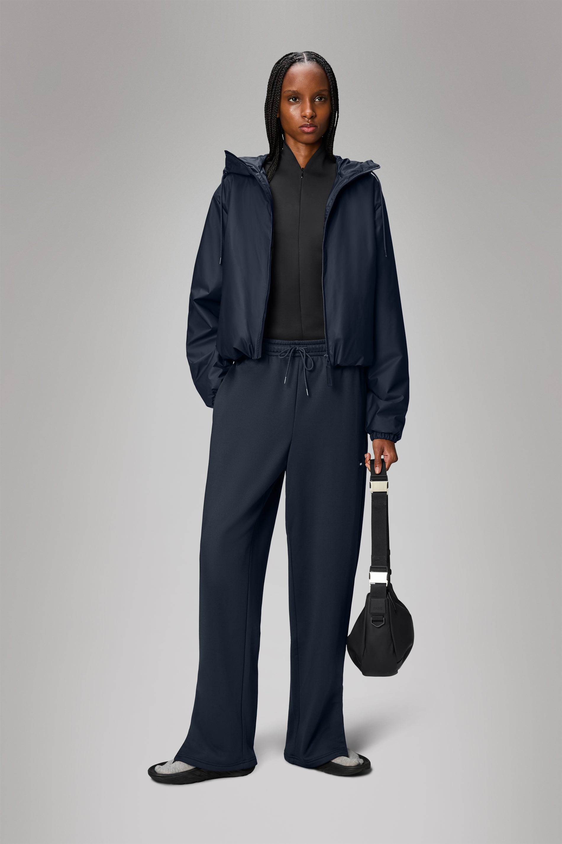 RAINS Lohja Short Insulated Jacket Navy Jacket