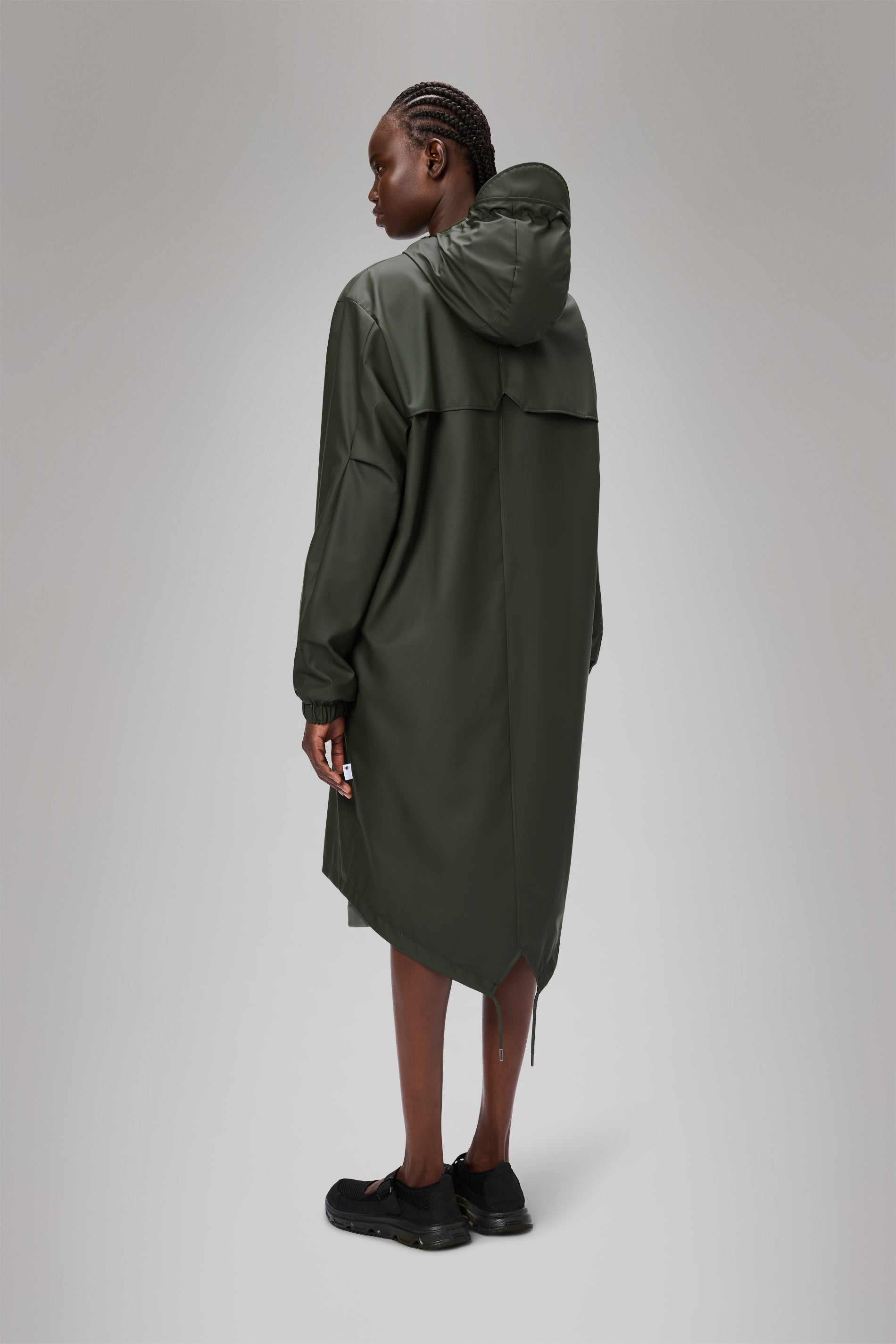 RAINS Fishtail Parka Green Jacket