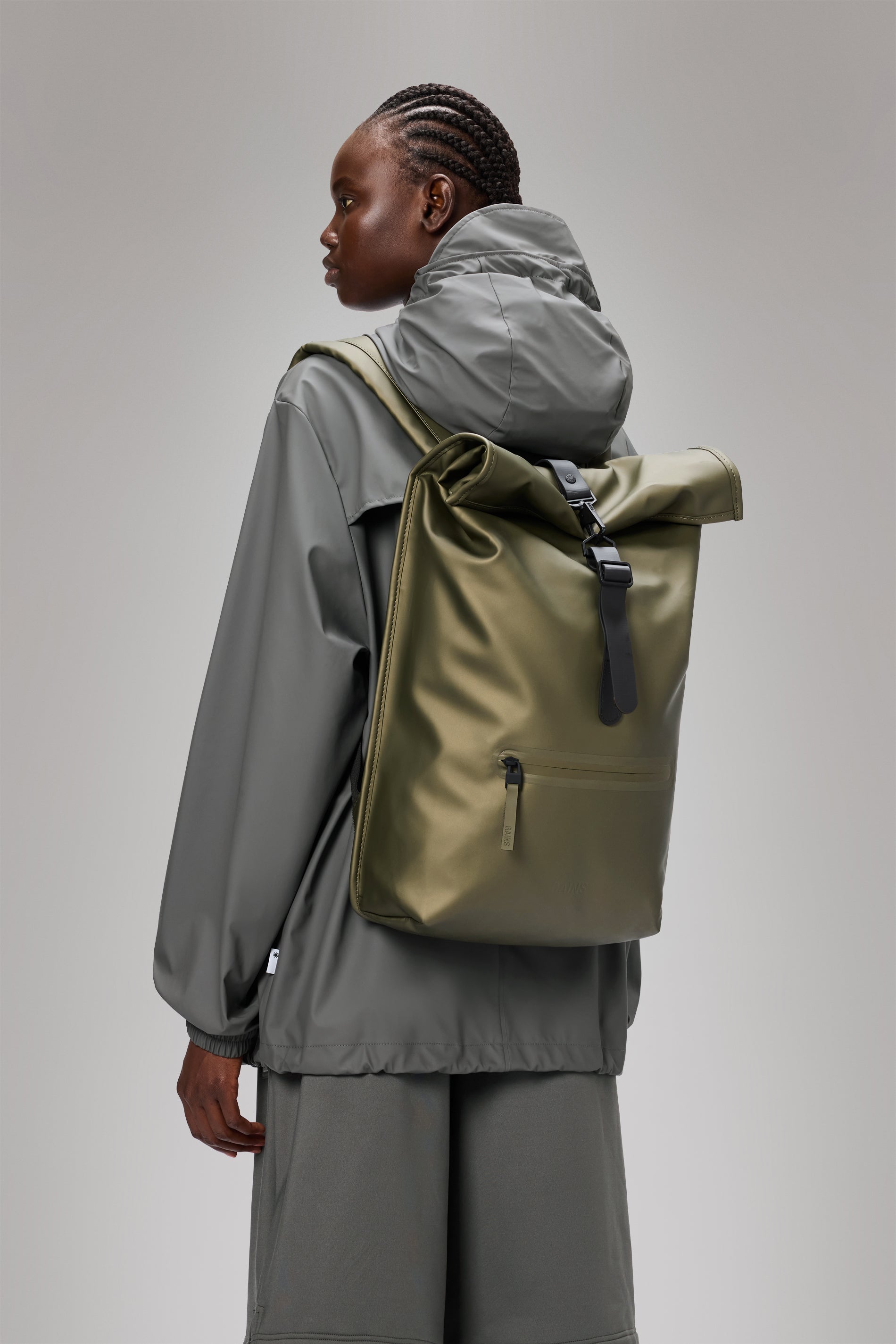 RAINS Rolltop Rucksack Revel Backpack