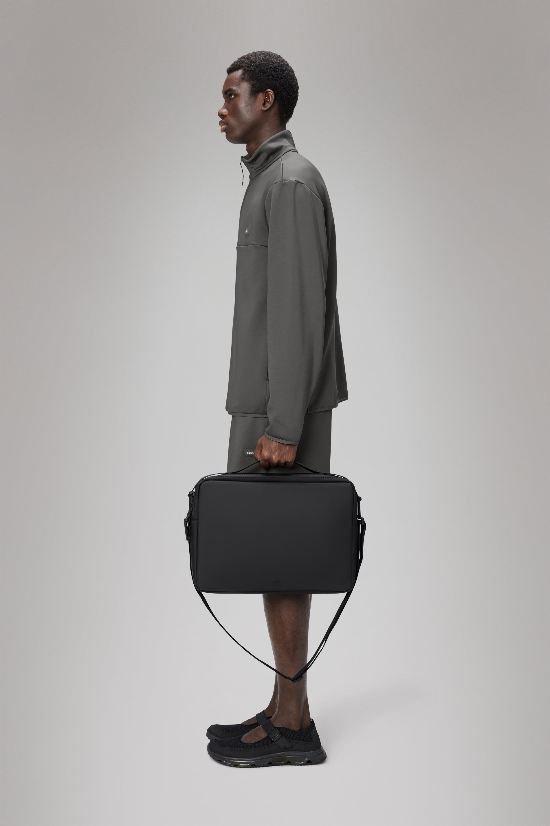 RAINS Laptop Bag 13″/14″ Black 4.80L H25 x D5.50 x W35 cm Laptop bag