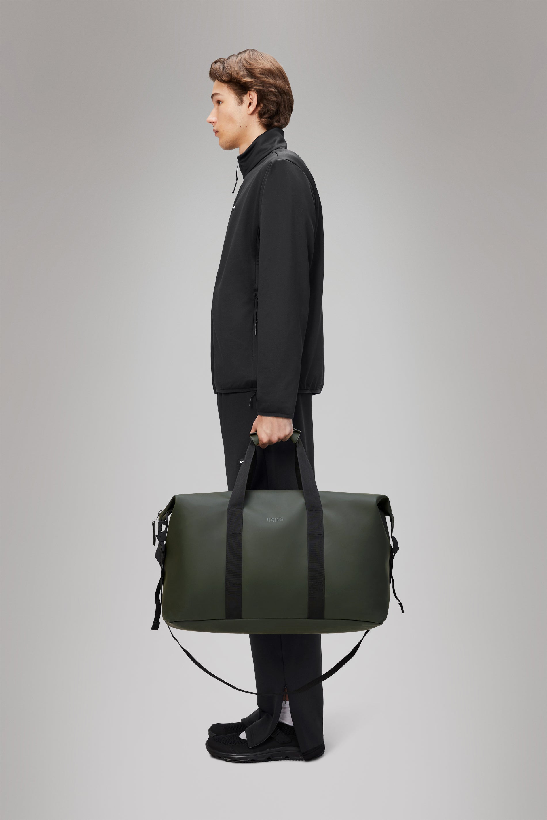 RAINS Hilo Weekend Bag Green Weekender