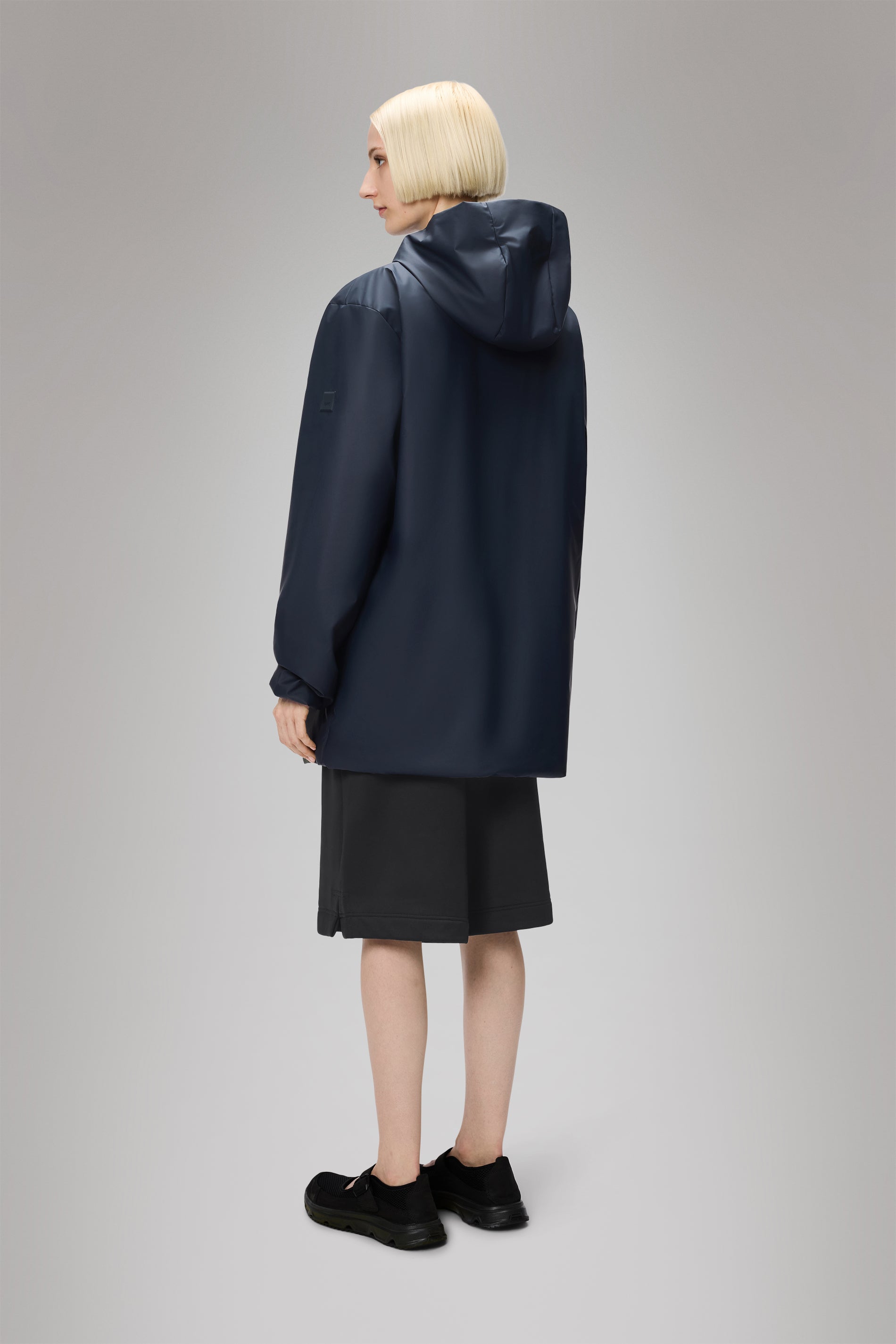 RAINS Lohja Long Insulated Jacket Navy Jacket