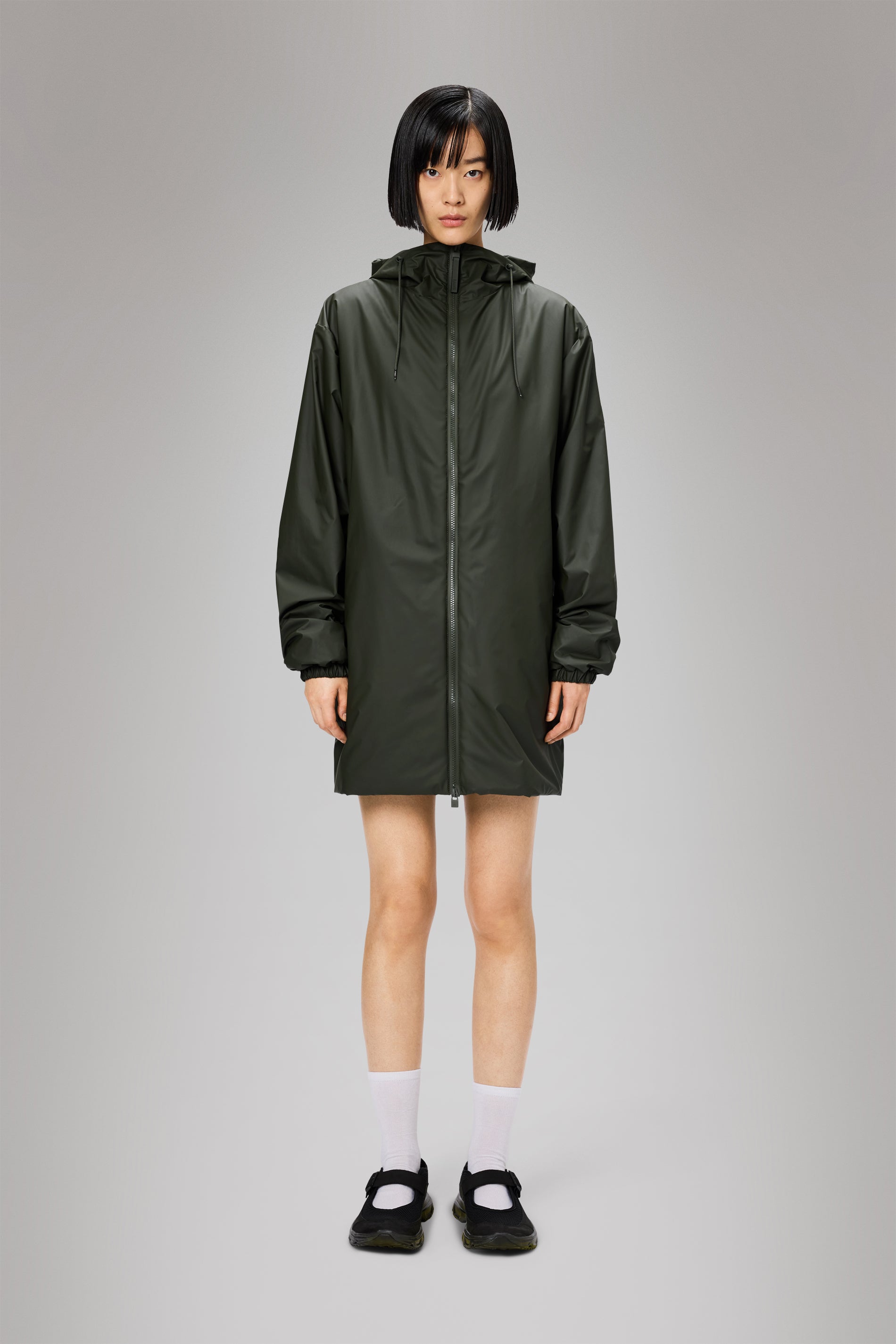 RAINS Lohja Long Insulated Jacket Green Jacket