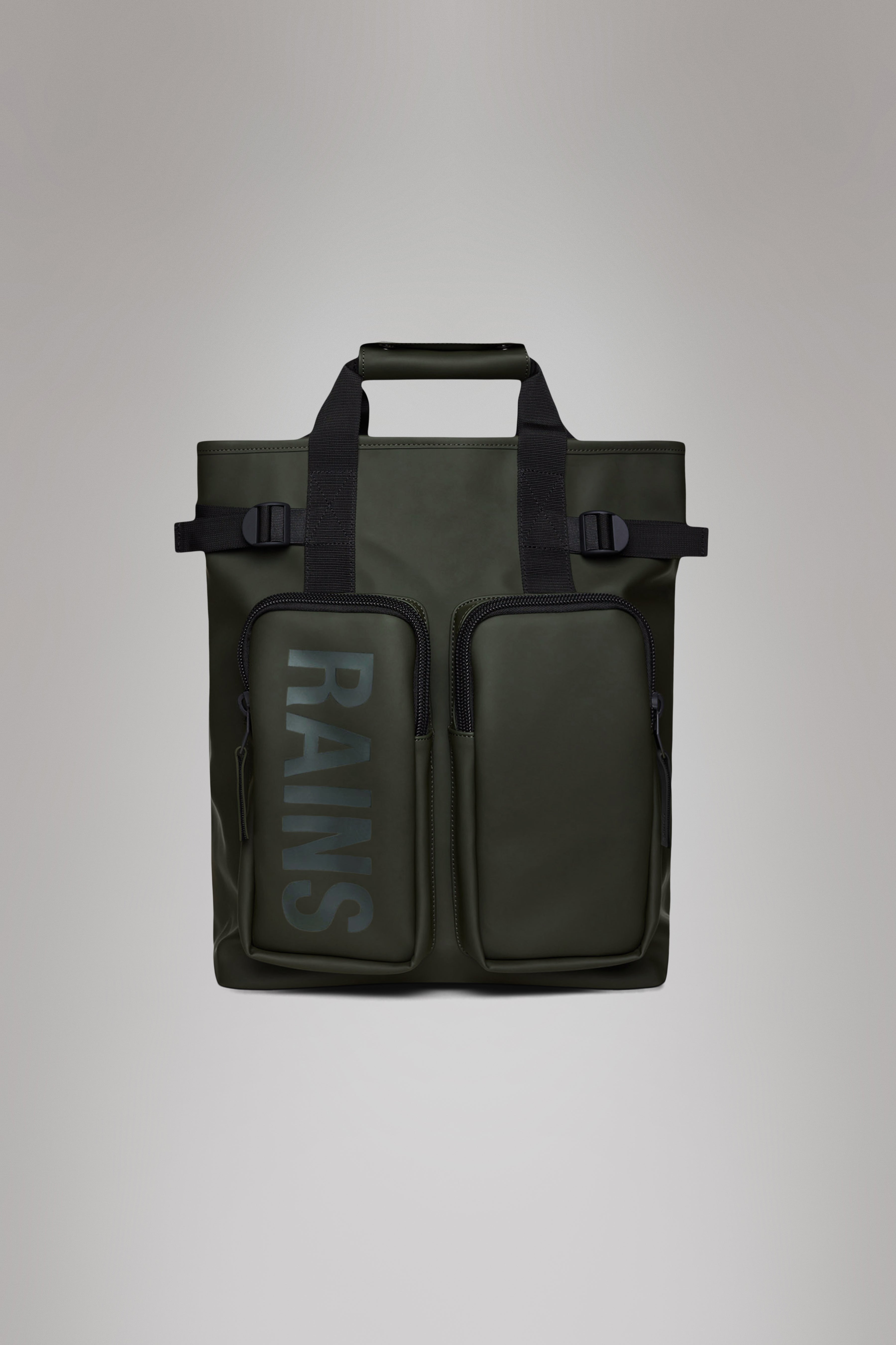 RAINS Texel Tote Backpack Green 17L H43 x D12.50 x W32 cm Backpack