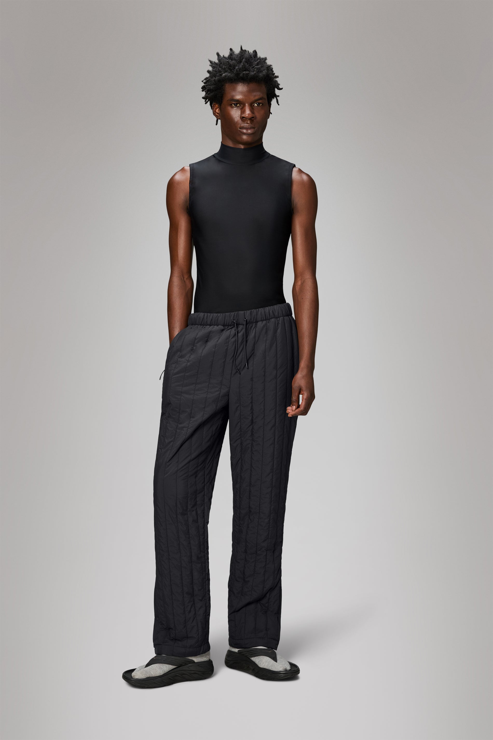 RAINS Banja Liner Pants Regular Black Pants