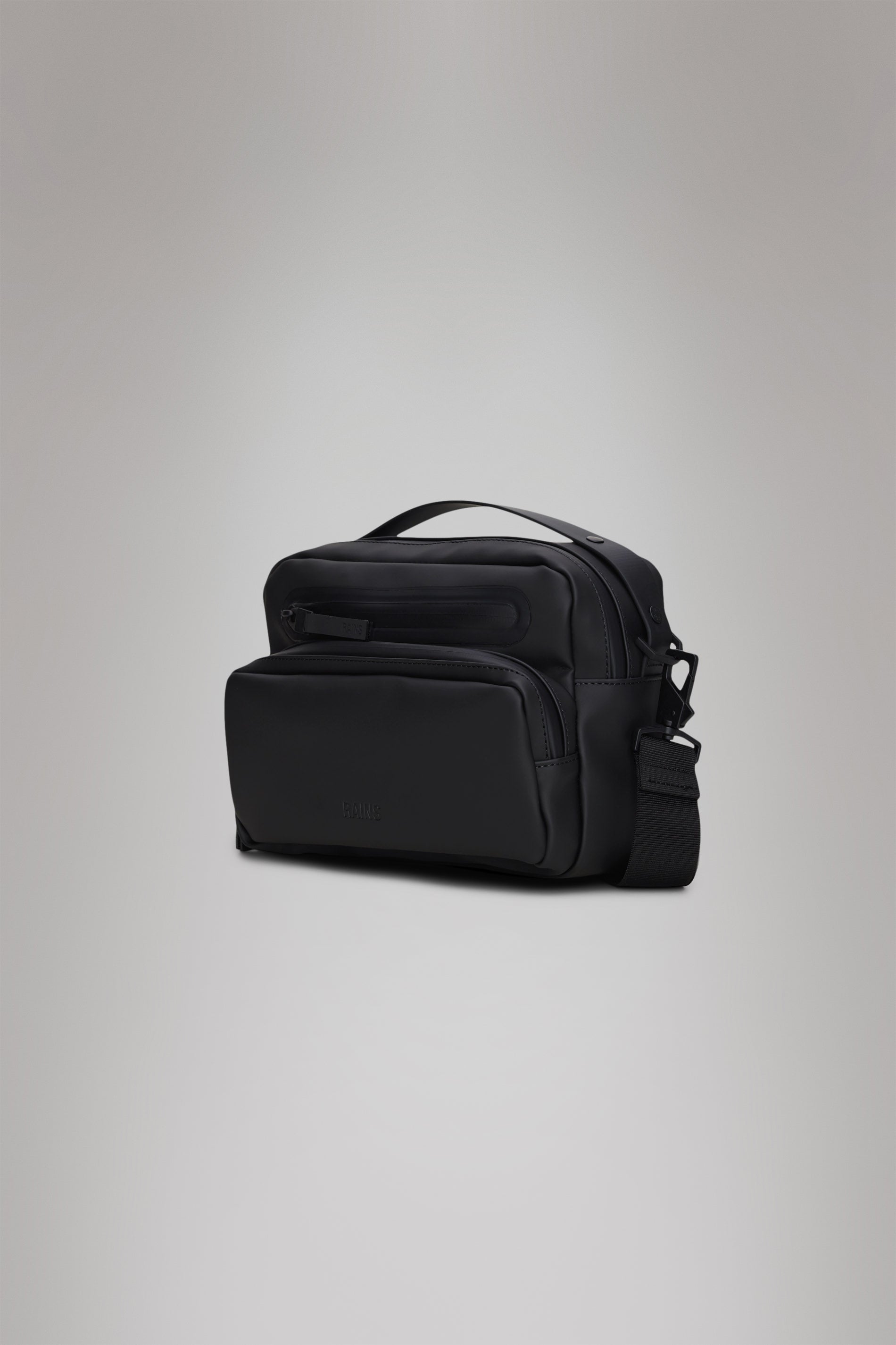 RAINS Cargo Box Bag Black Crossbody