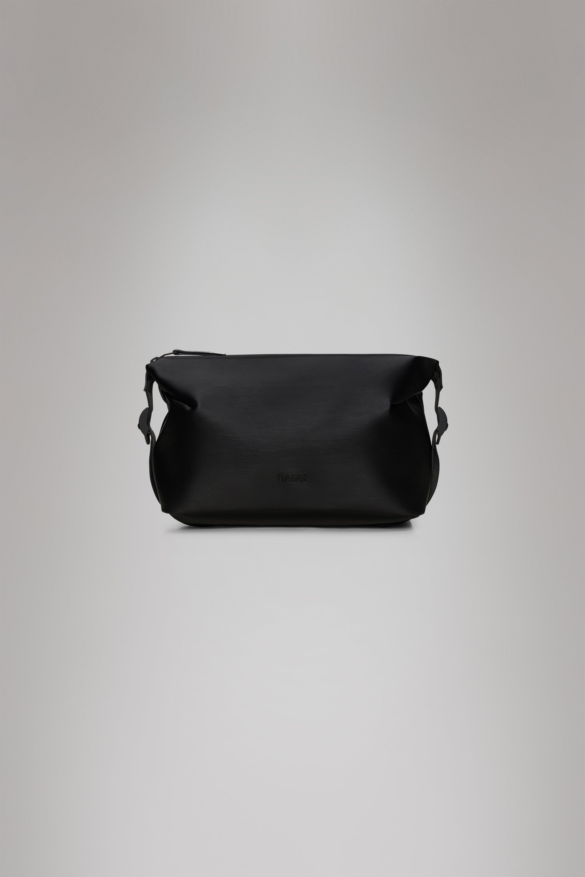 RAINS Hilo Wash Bag Black Grain 4.40L H14 x D12 x W26 cm Washbag
