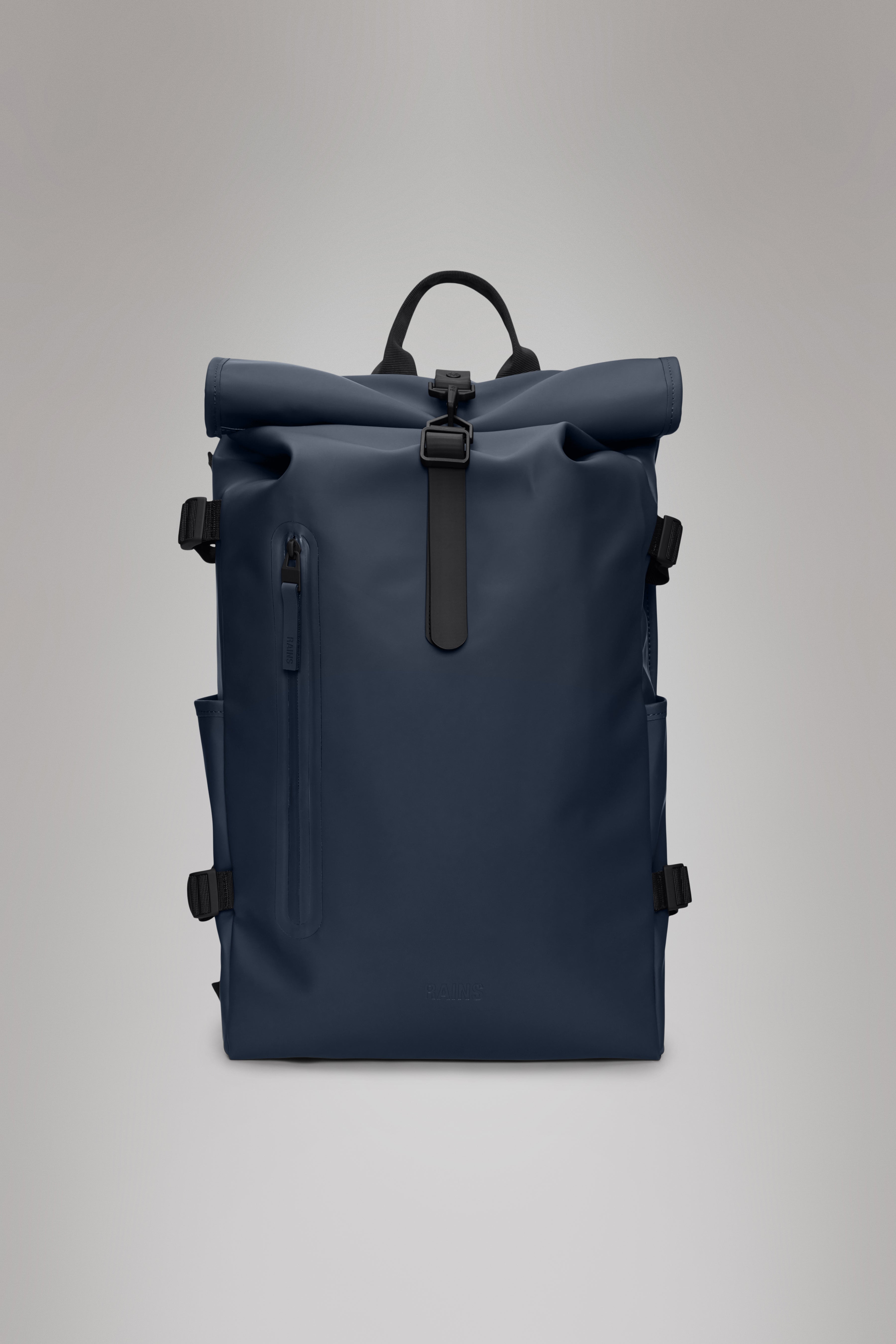RAINS Rolltop Rucksack Large Navy Backpack
