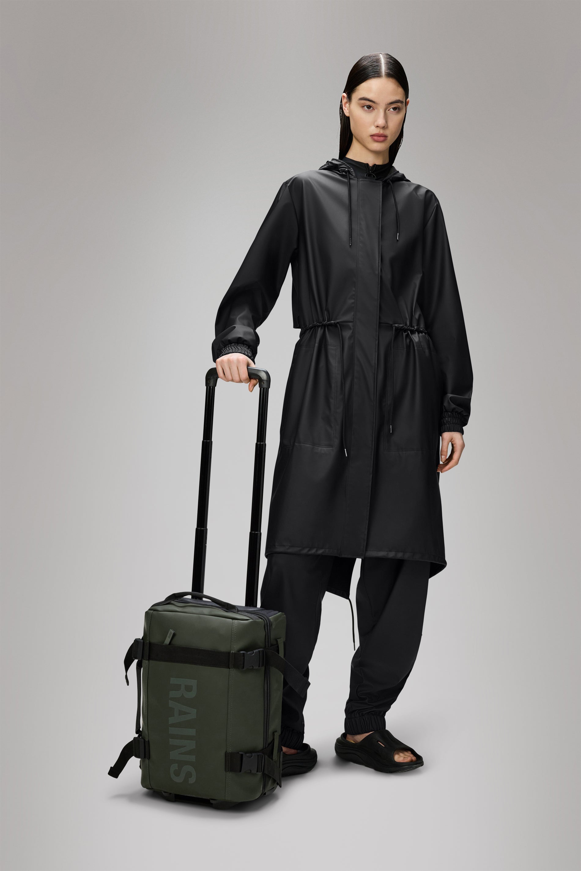 RAINS Texel Cabin Bag Mini Green 28L H45 x D20 x W31 cm Trolley