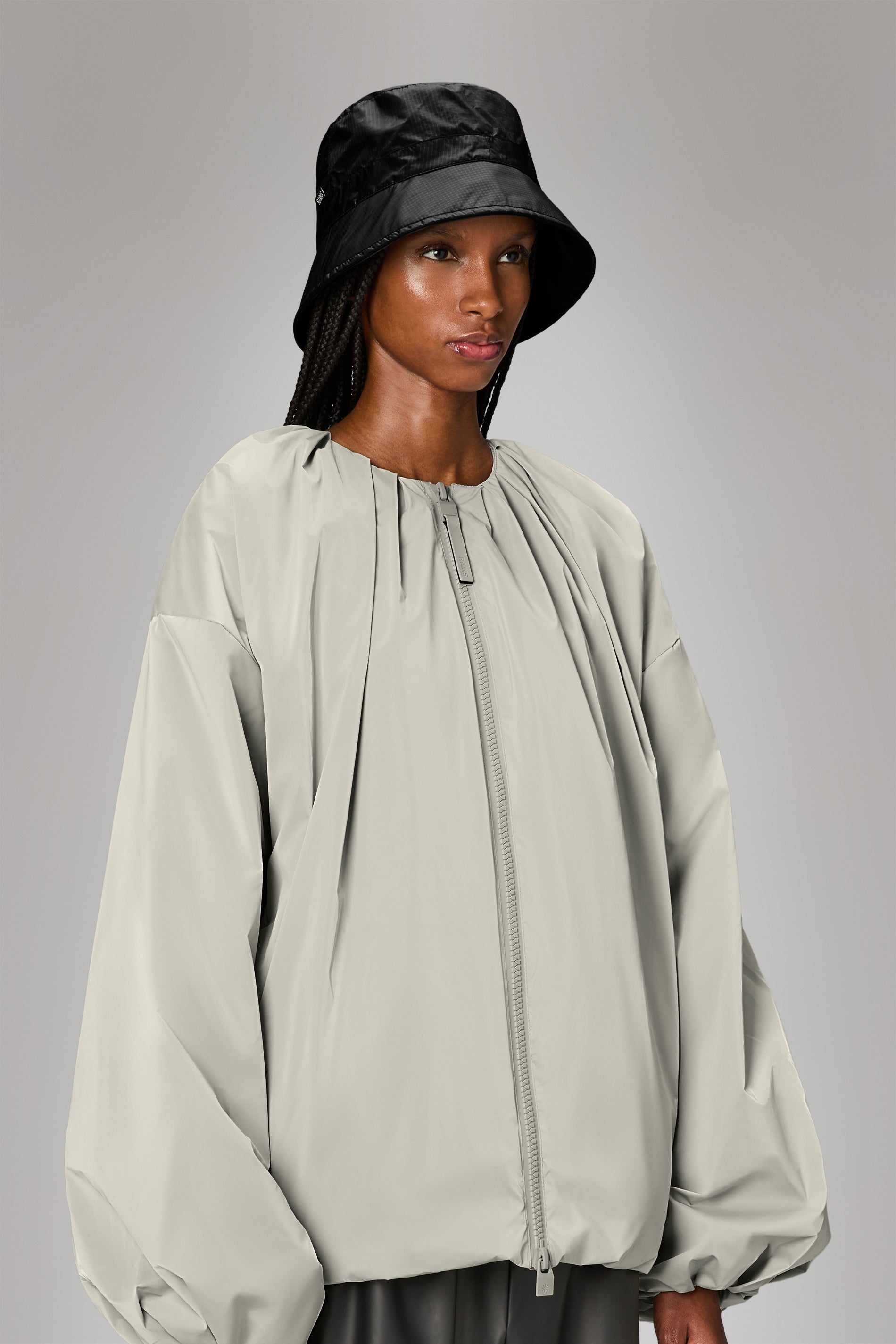 RAINS Bucket Hat Ripstop Black Headwear