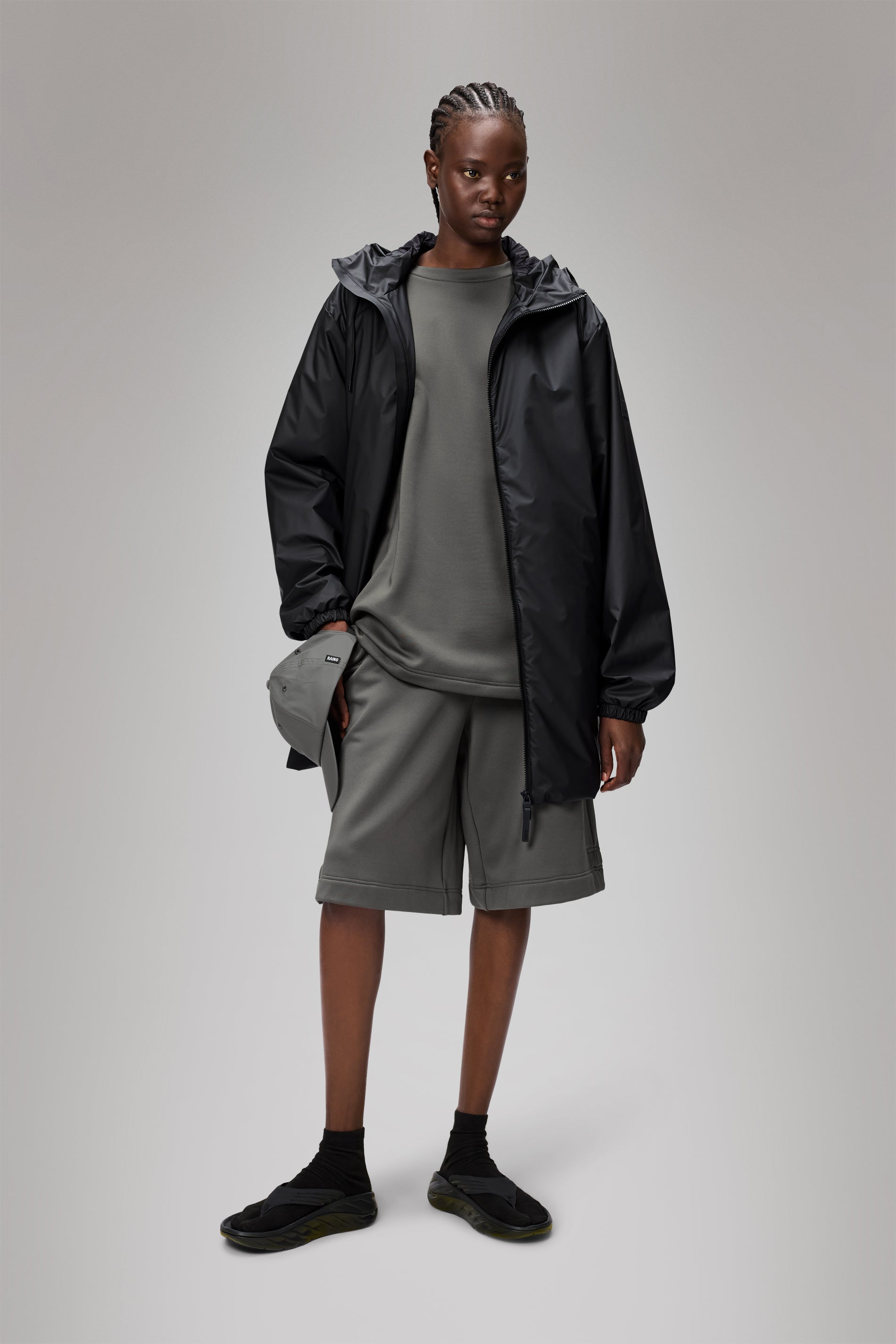 RAINS Lohja Long Insulated Jacket Black Jacket