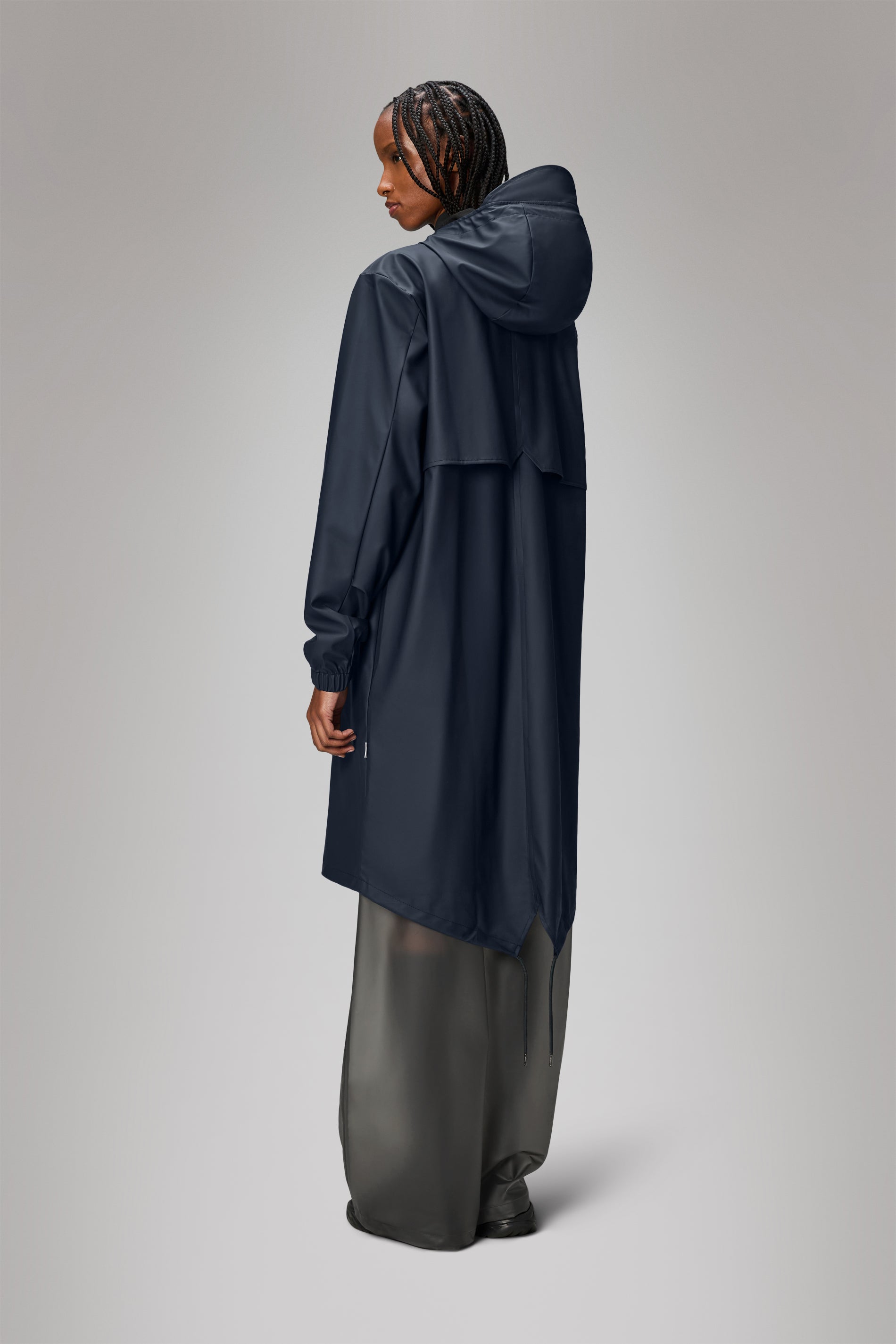RAINS Fishtail Parka Navy Jacket