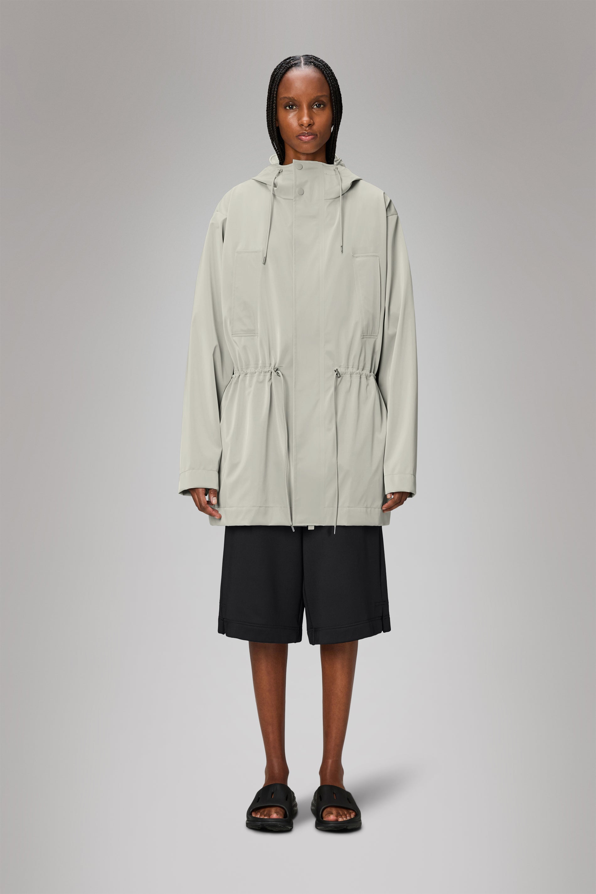RAINS Bold Long Jacket Matrix Jacket