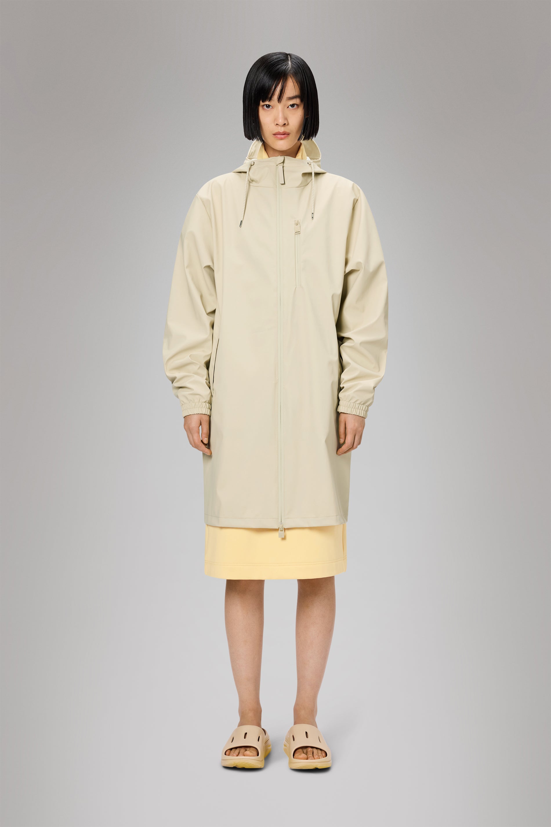 RAINS Long Storm Breaker Dune Jacket