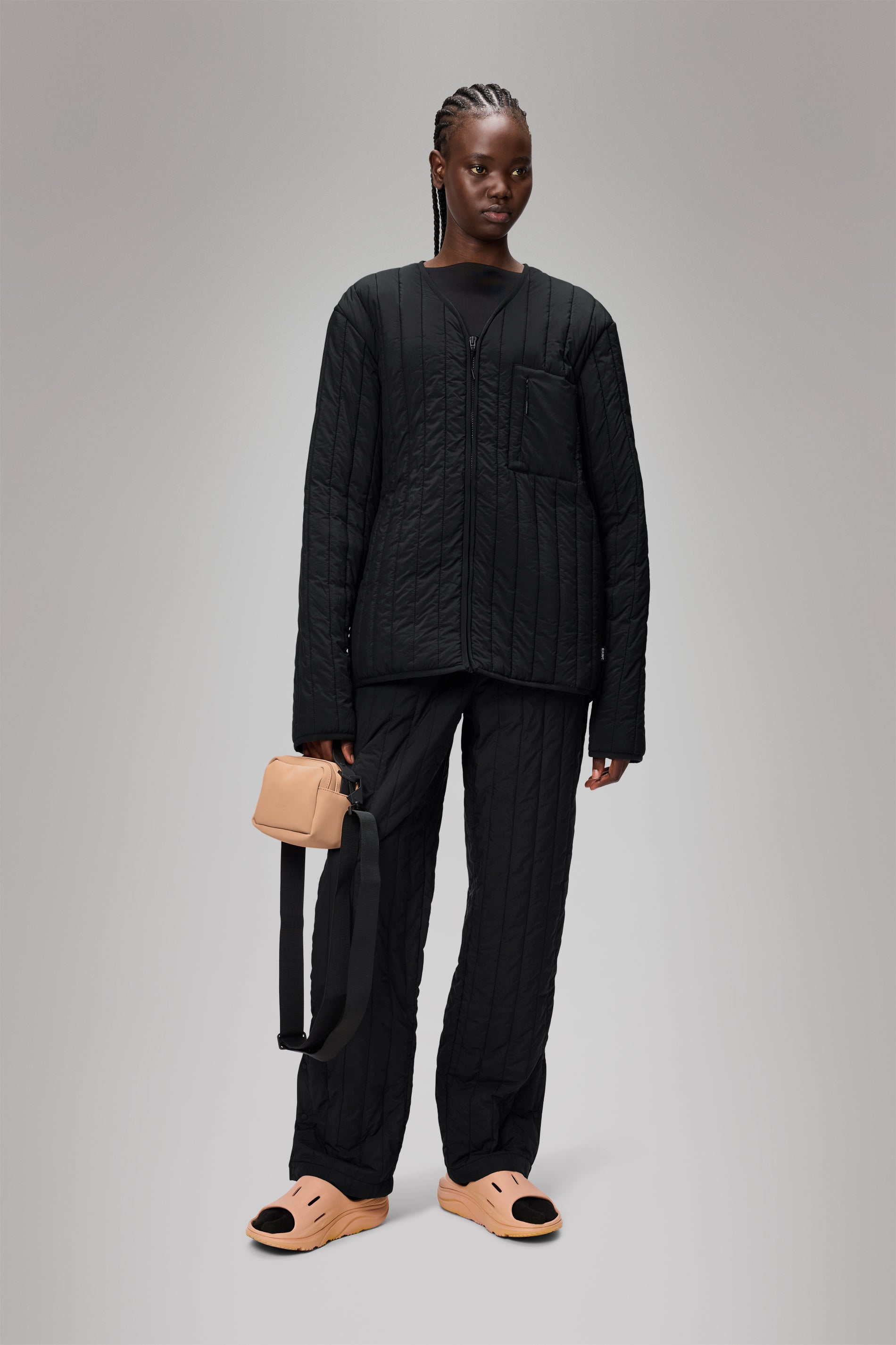 RAINS Banja Liner Pants Regular Black Pants