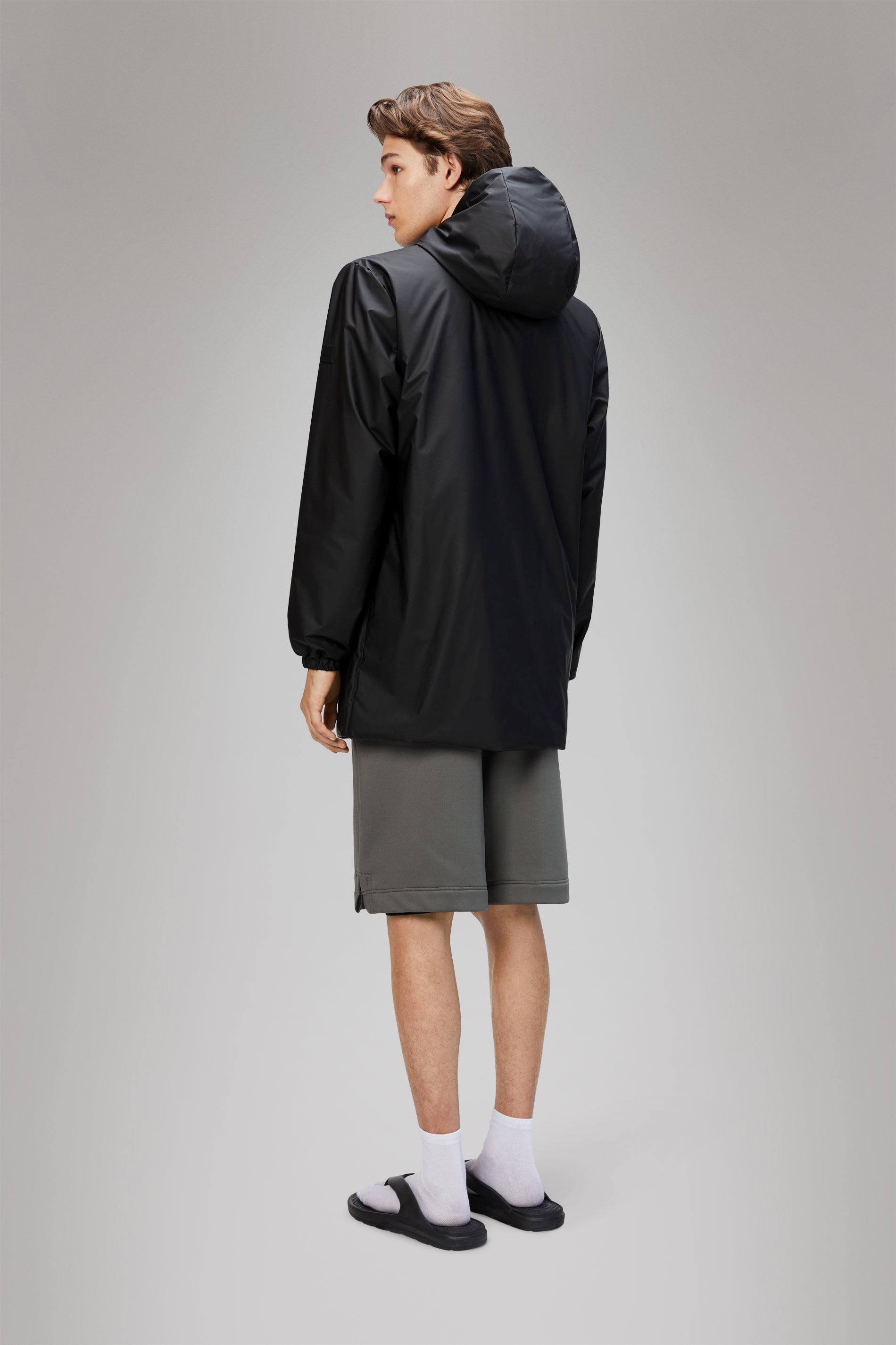 RAINS Lohja Long Insulated Jacket Black Jacket