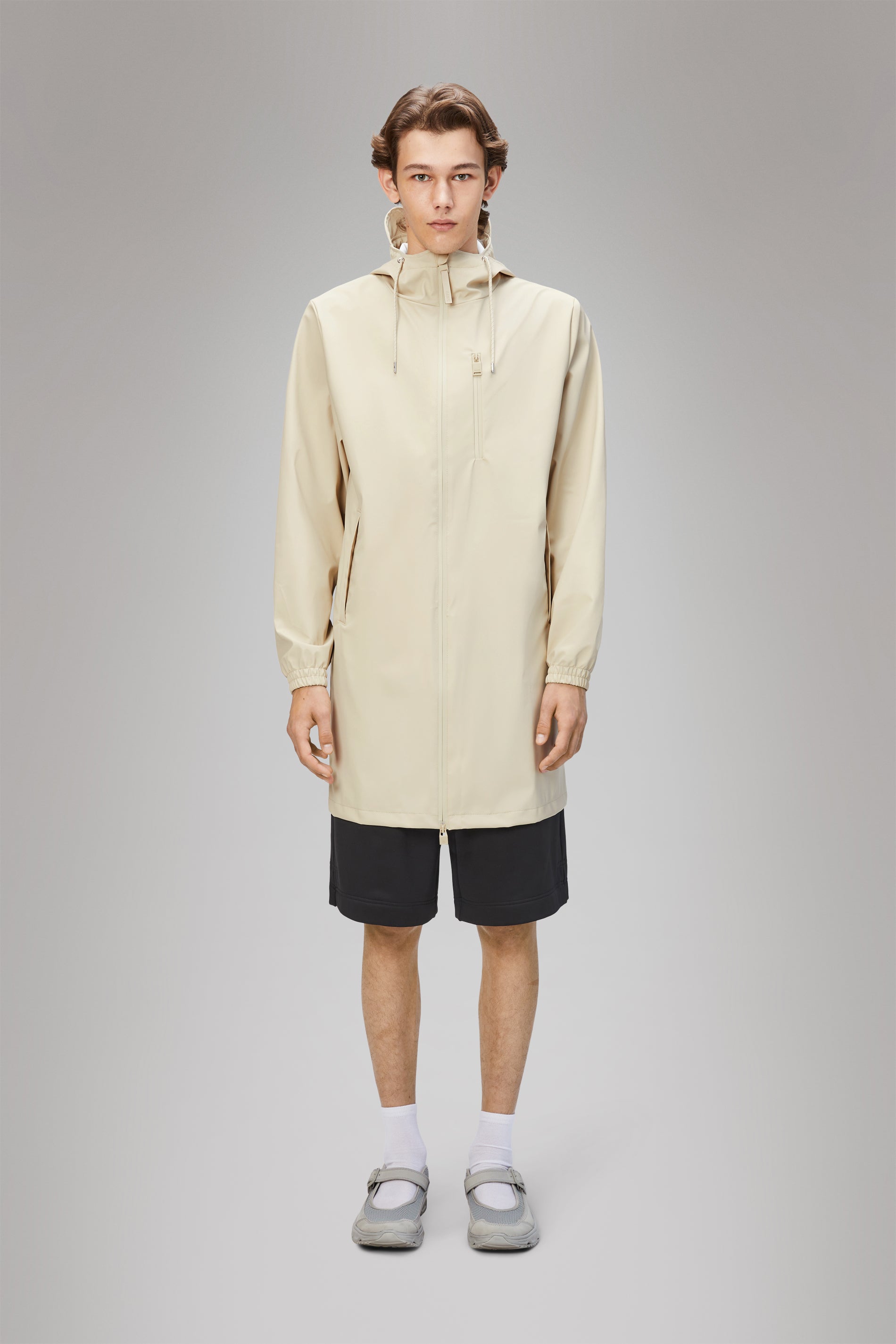 RAINS Long Storm Breaker Dune Jacket
