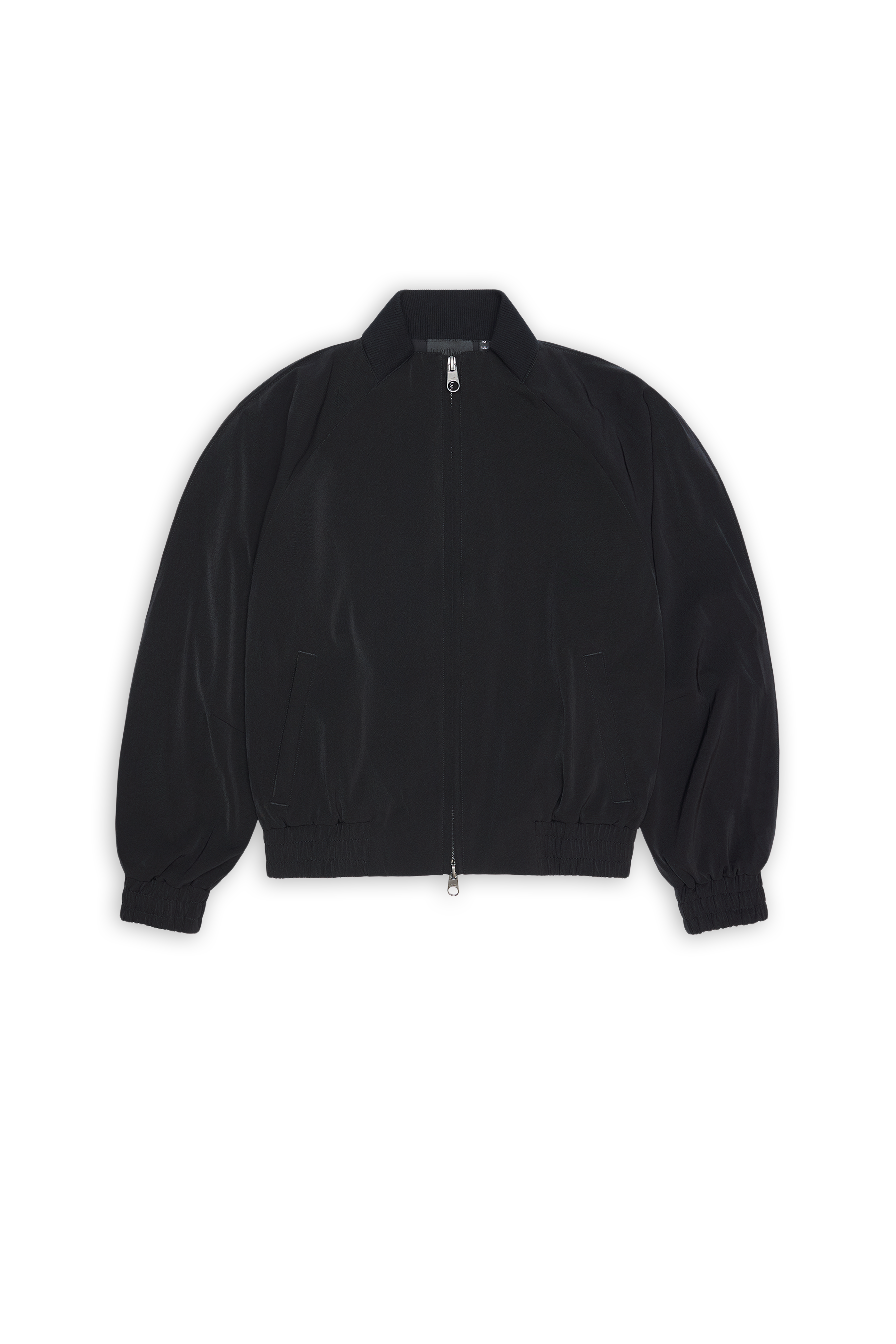 RAINS Tech Woven Bomber Jacket Black Jacket