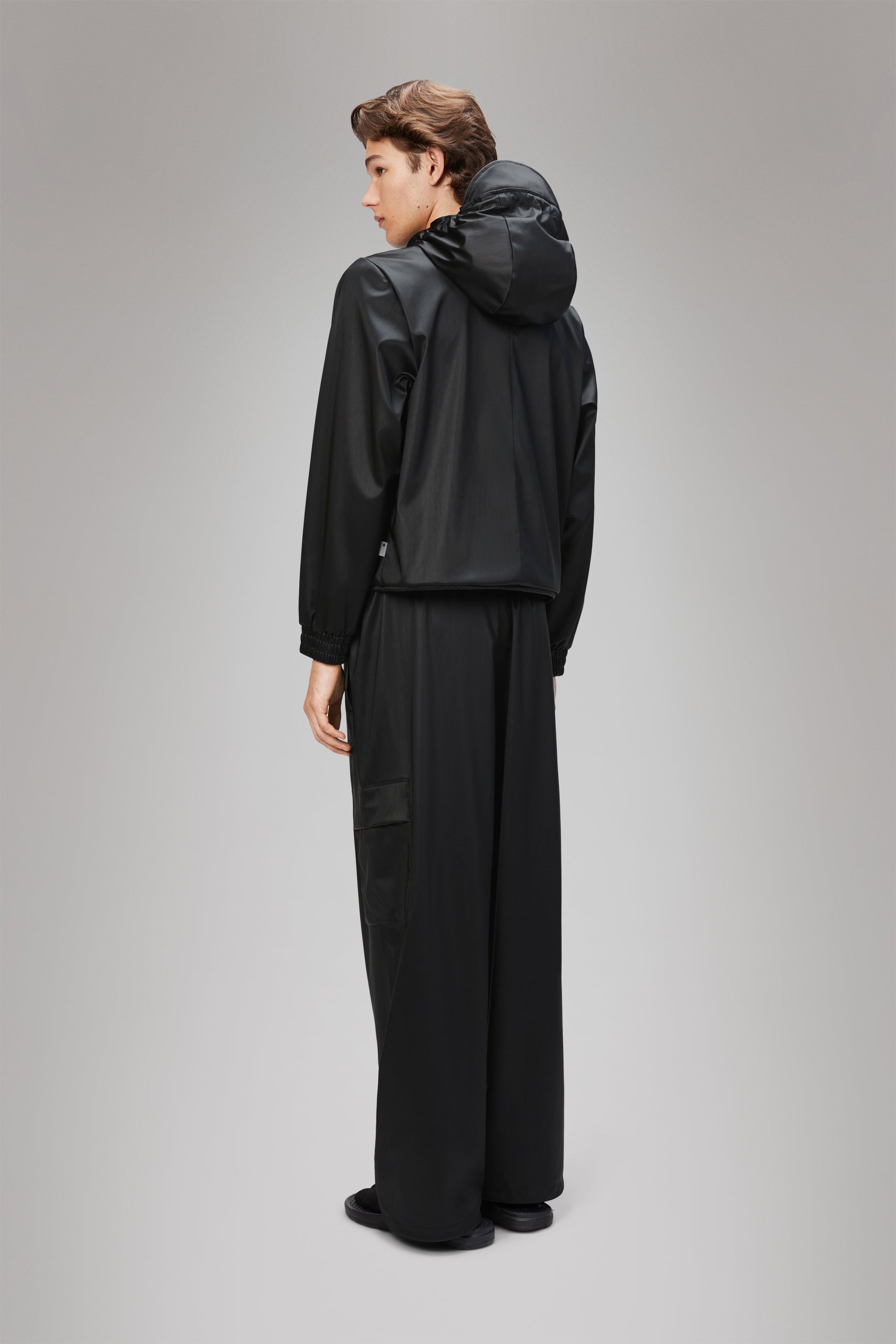RAINS String W Jacket Black Grain Jacket