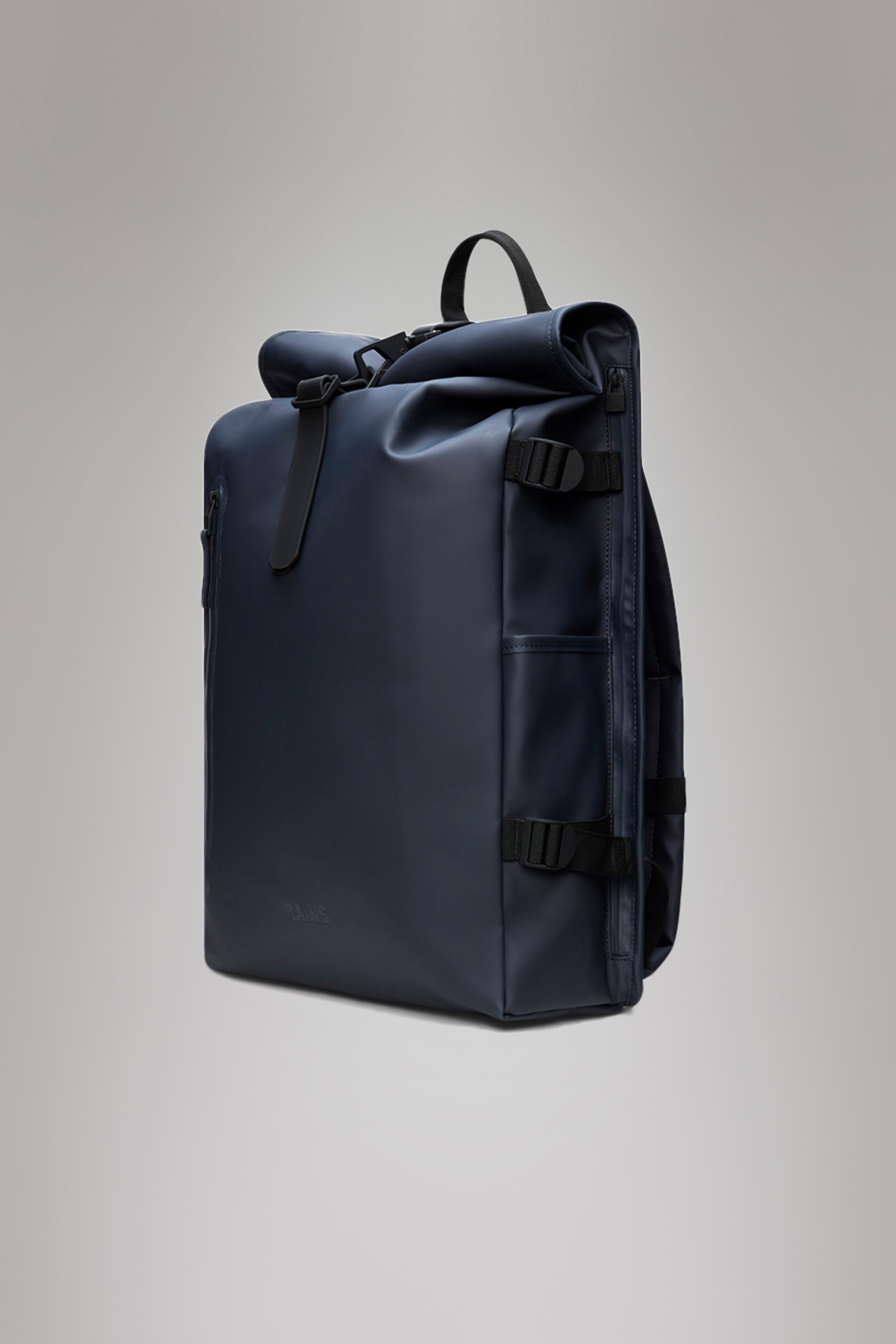 RAINS Rolltop Rucksack Large Navy Backpack