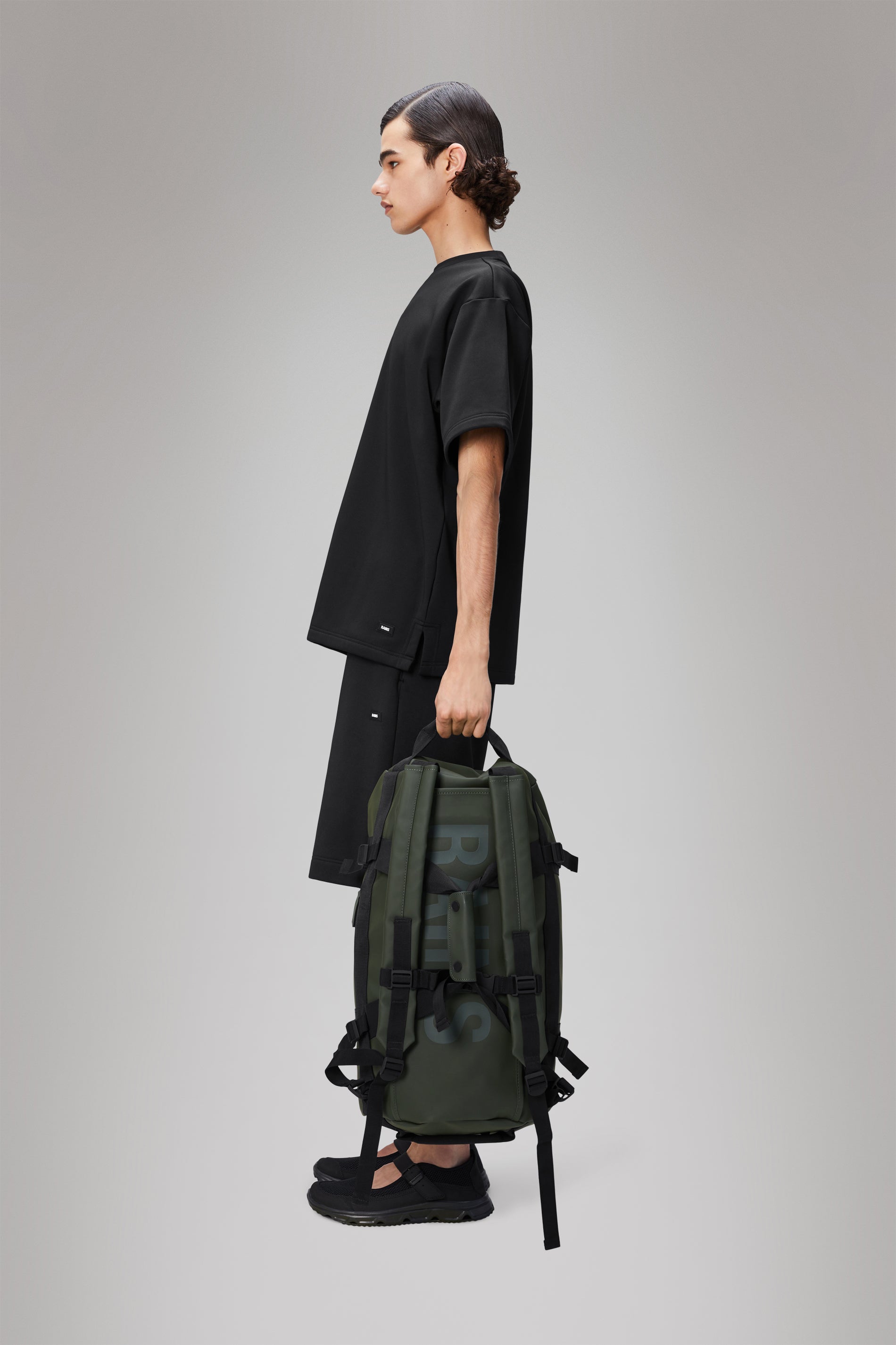 RAINS Texel Duffel Bag Small Green Duffel