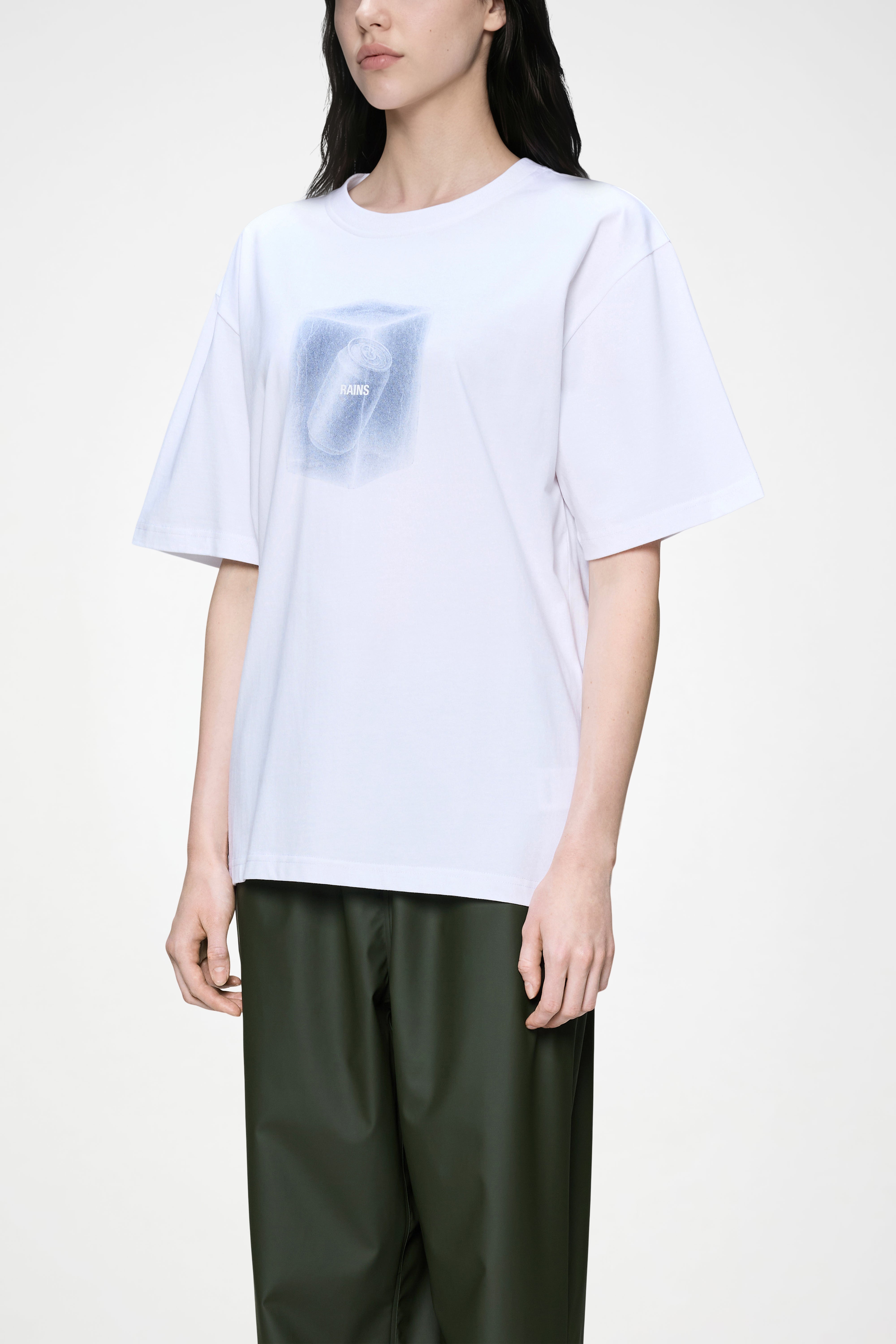 RAINS Classic T-shirt Liquid White T-shirt