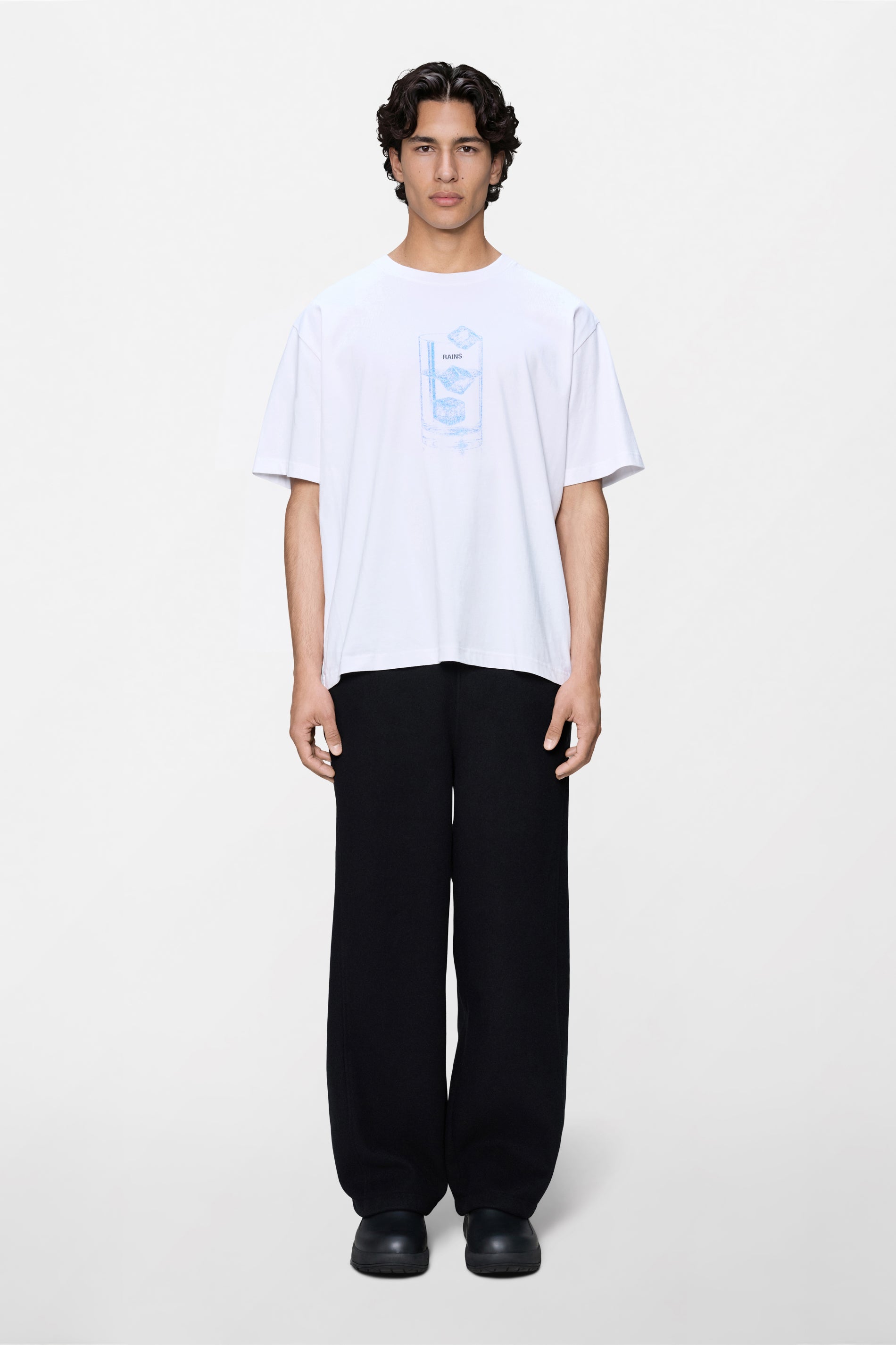 RAINS Classic T-shirt Cubes White T-shirt
