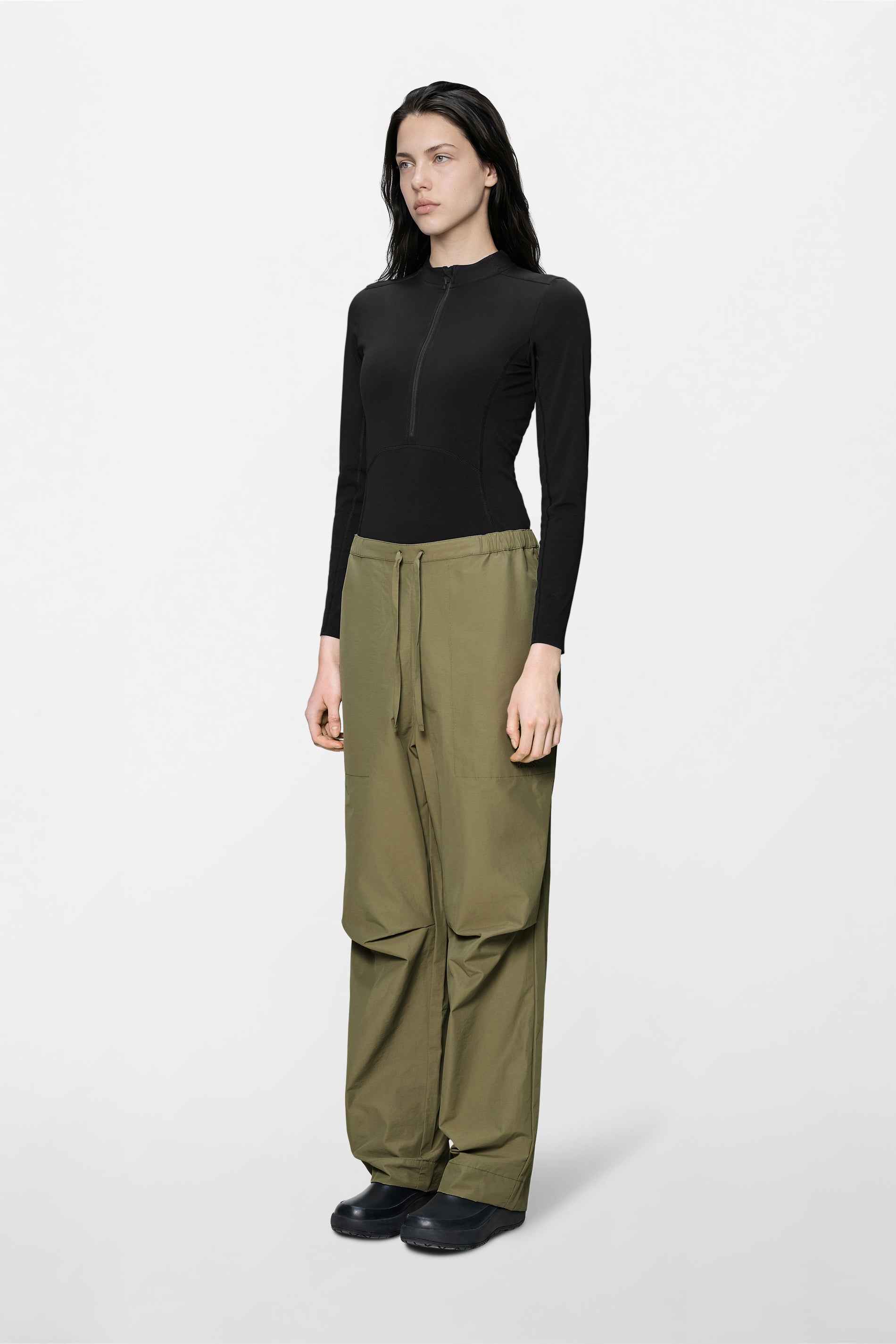 RAINS Light Woven Pants Wide Moss Pants