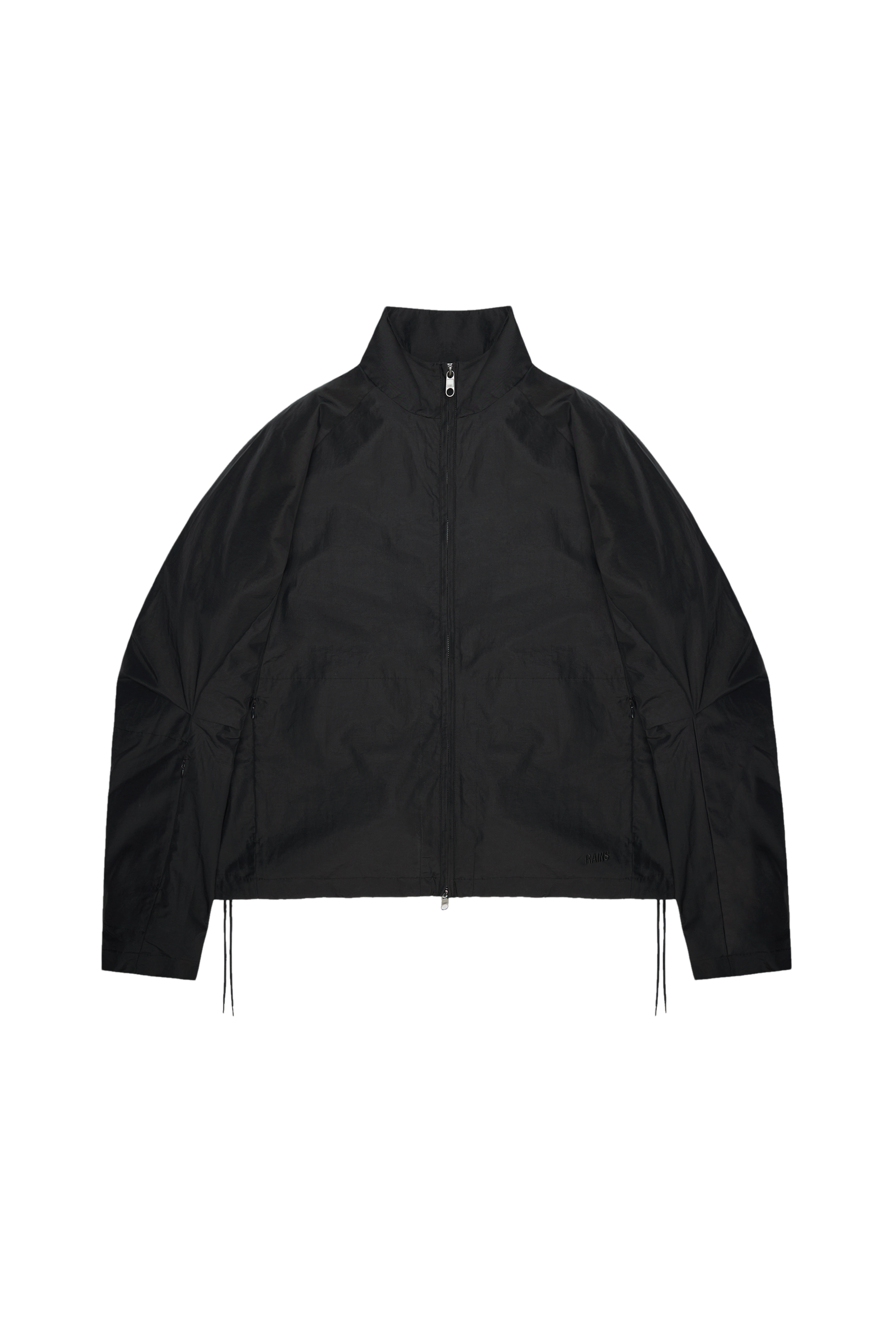 RAINS Light Woven Track Top Black Jacket