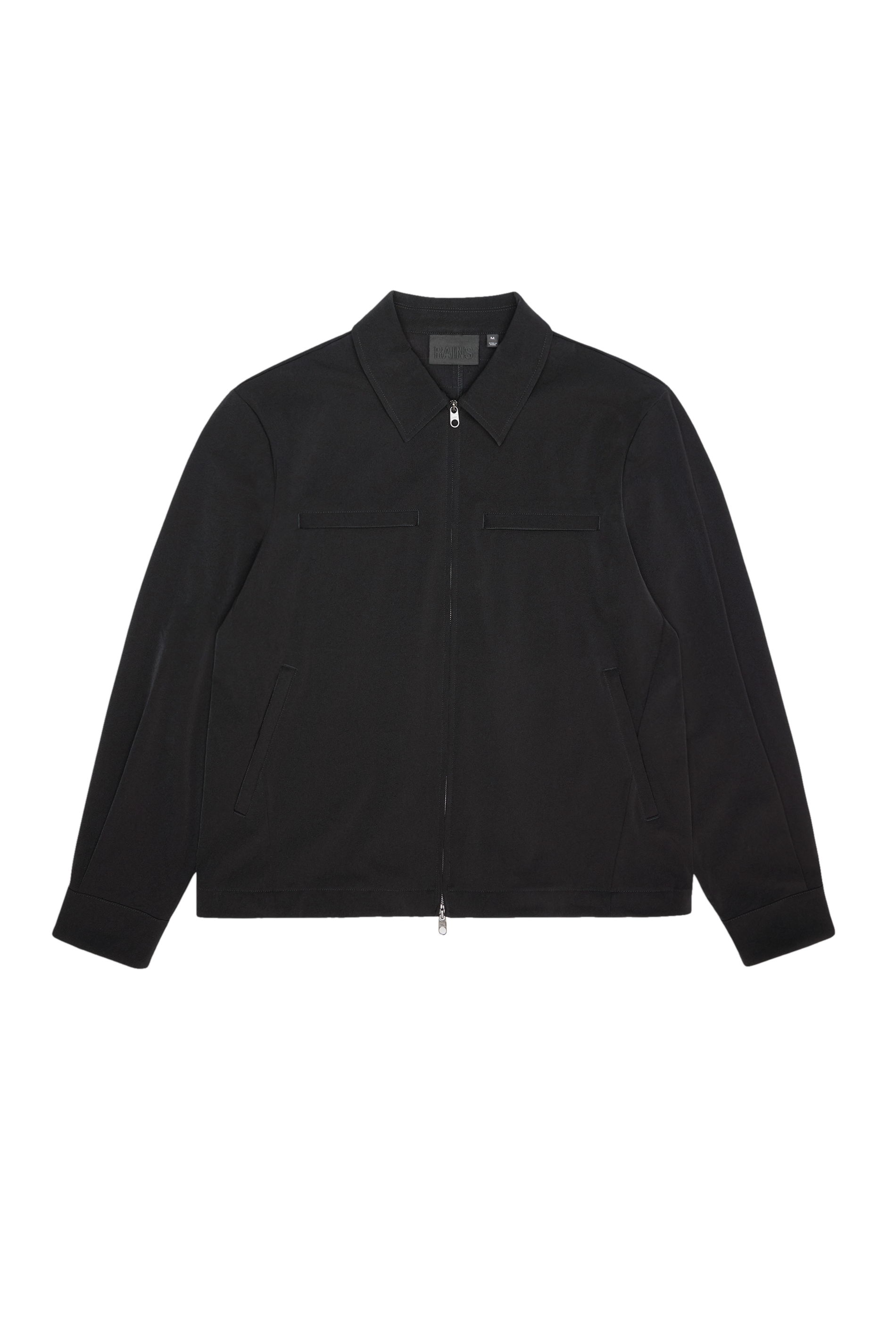 RAINS Tech Woven Overshirt Black Long Sleeve