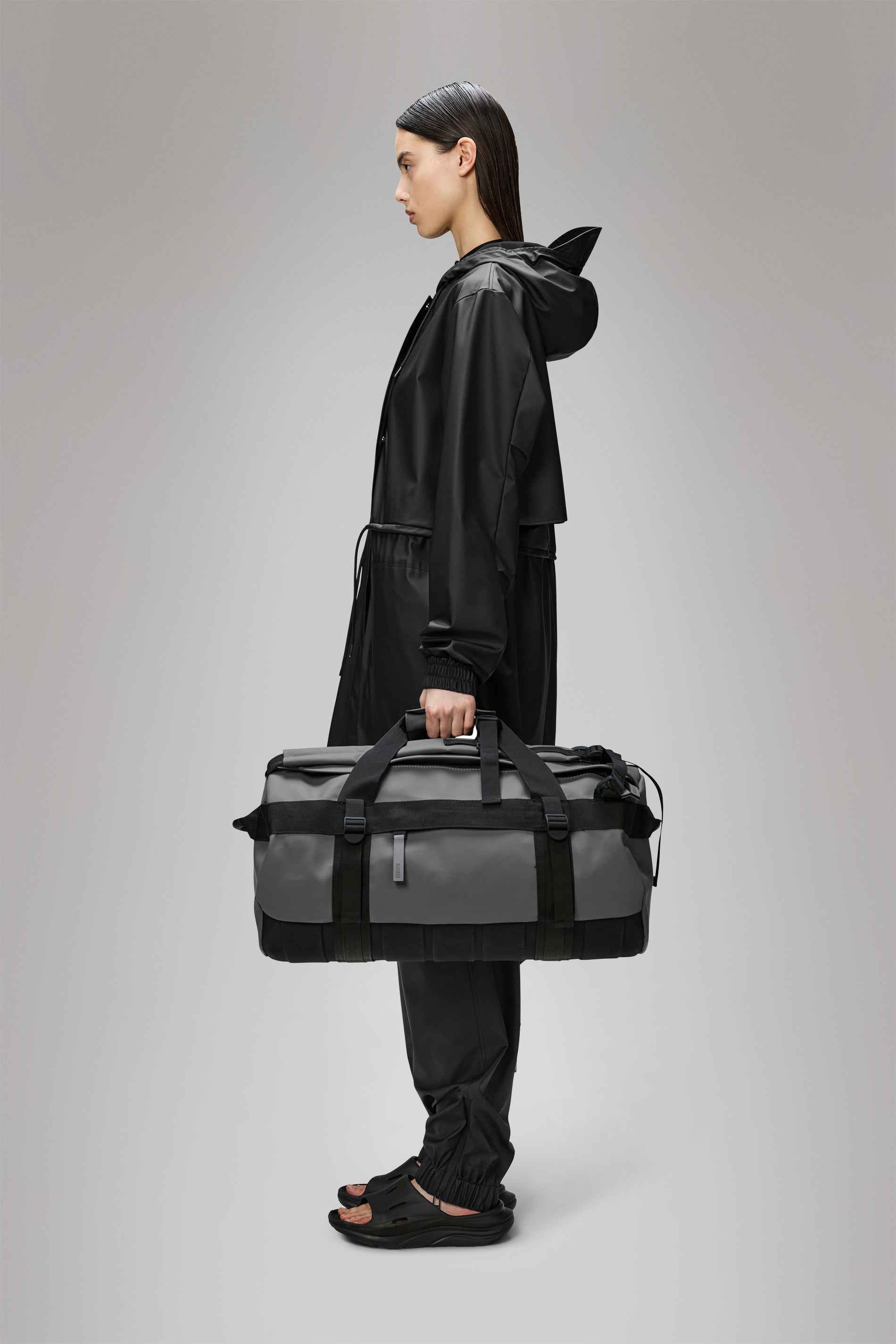 RAINS Texel Duffel Bag Small Grey Duffel