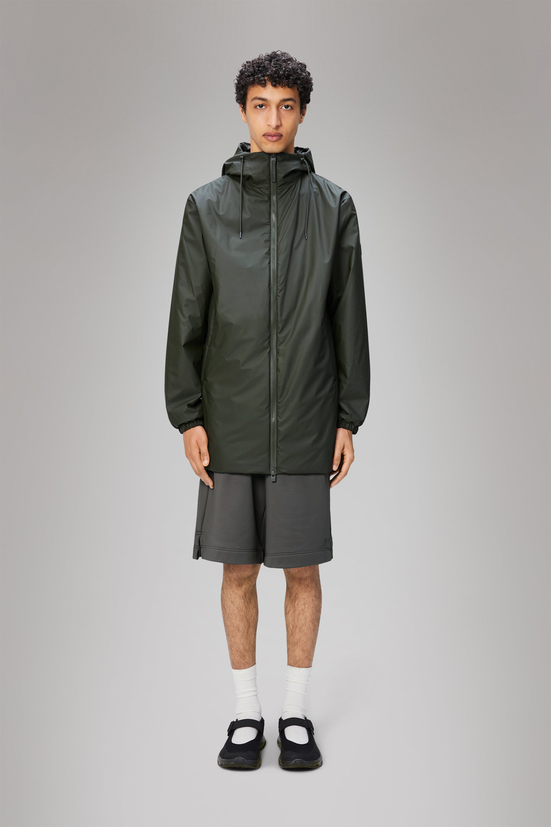 RAINS Lohja Long Insulated Jacket Green Jacket