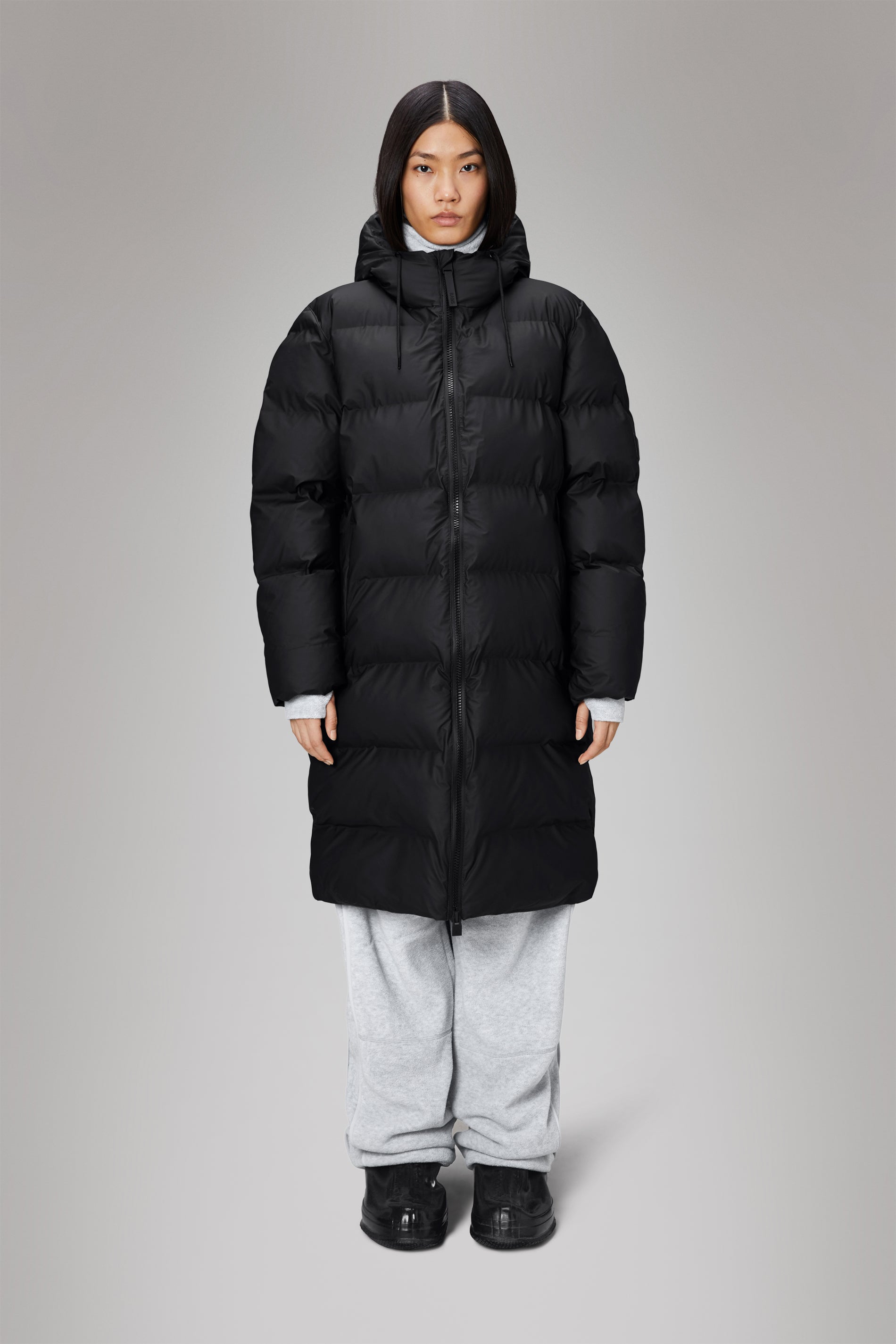 Rains Alta Longer Puffer Jacket Jackets 01 Black