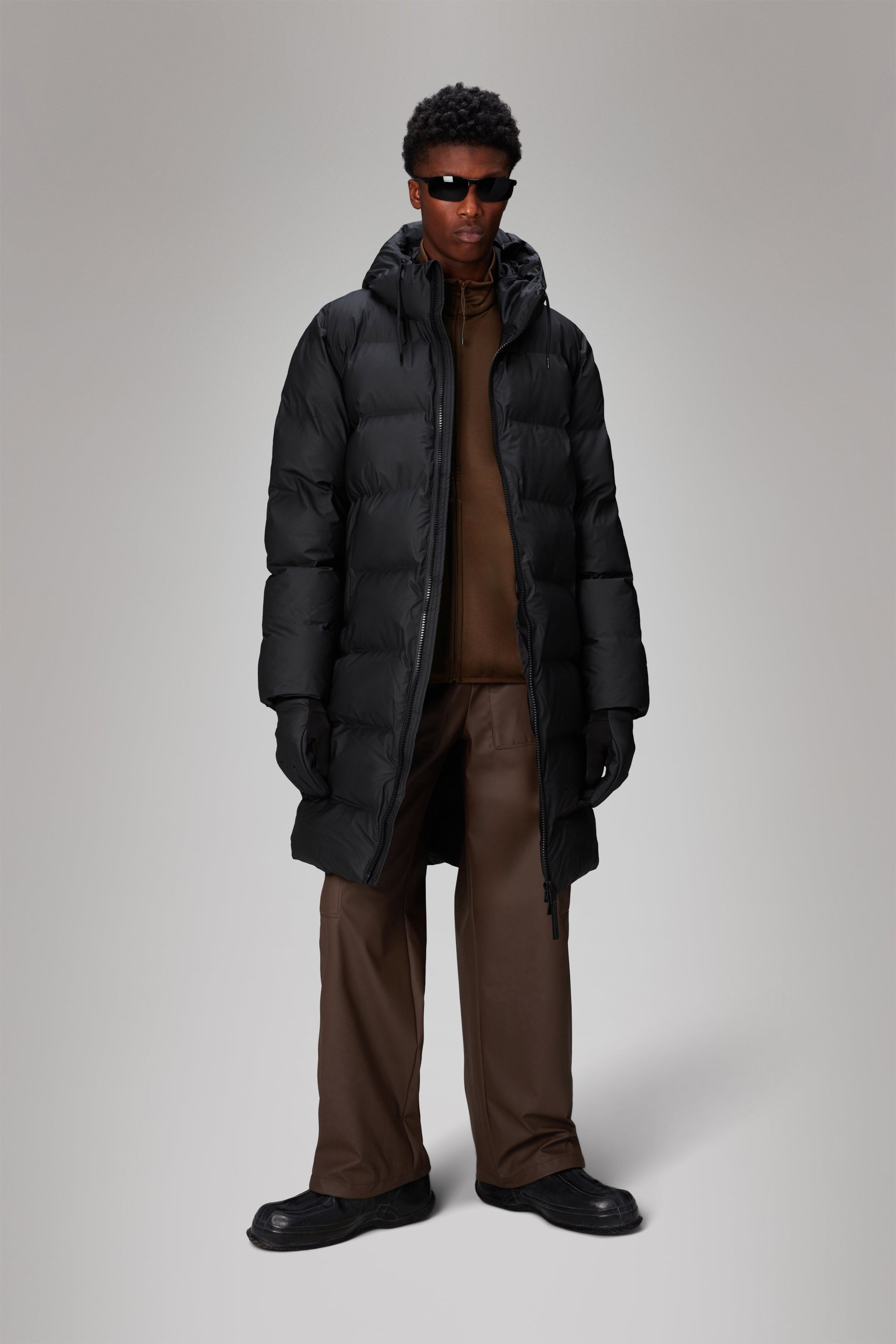 Rains Alta Longer Puffer Jacket Jackets 01 Black