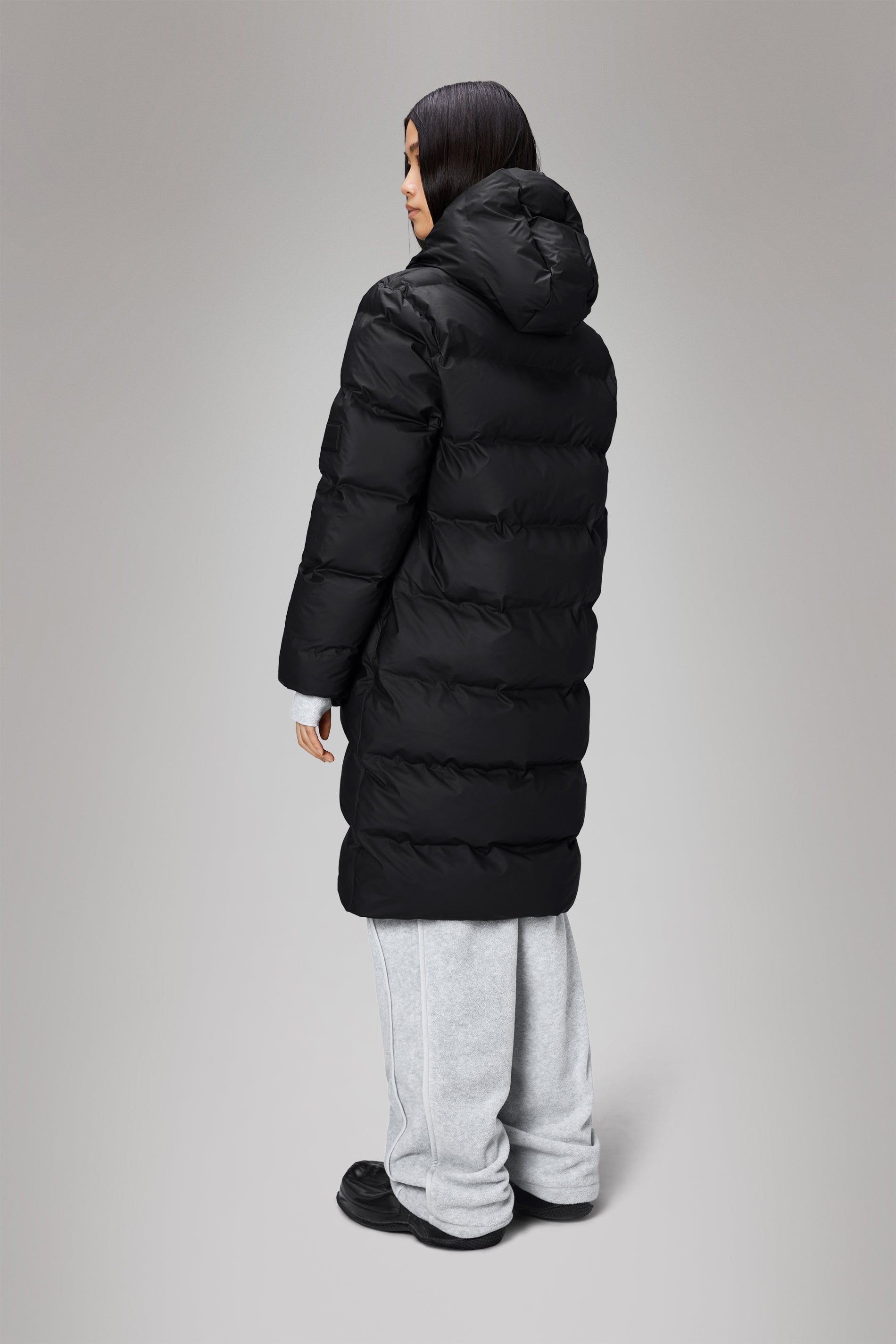 Rains Alta Longer Puffer Jacket Jackets 01 Black