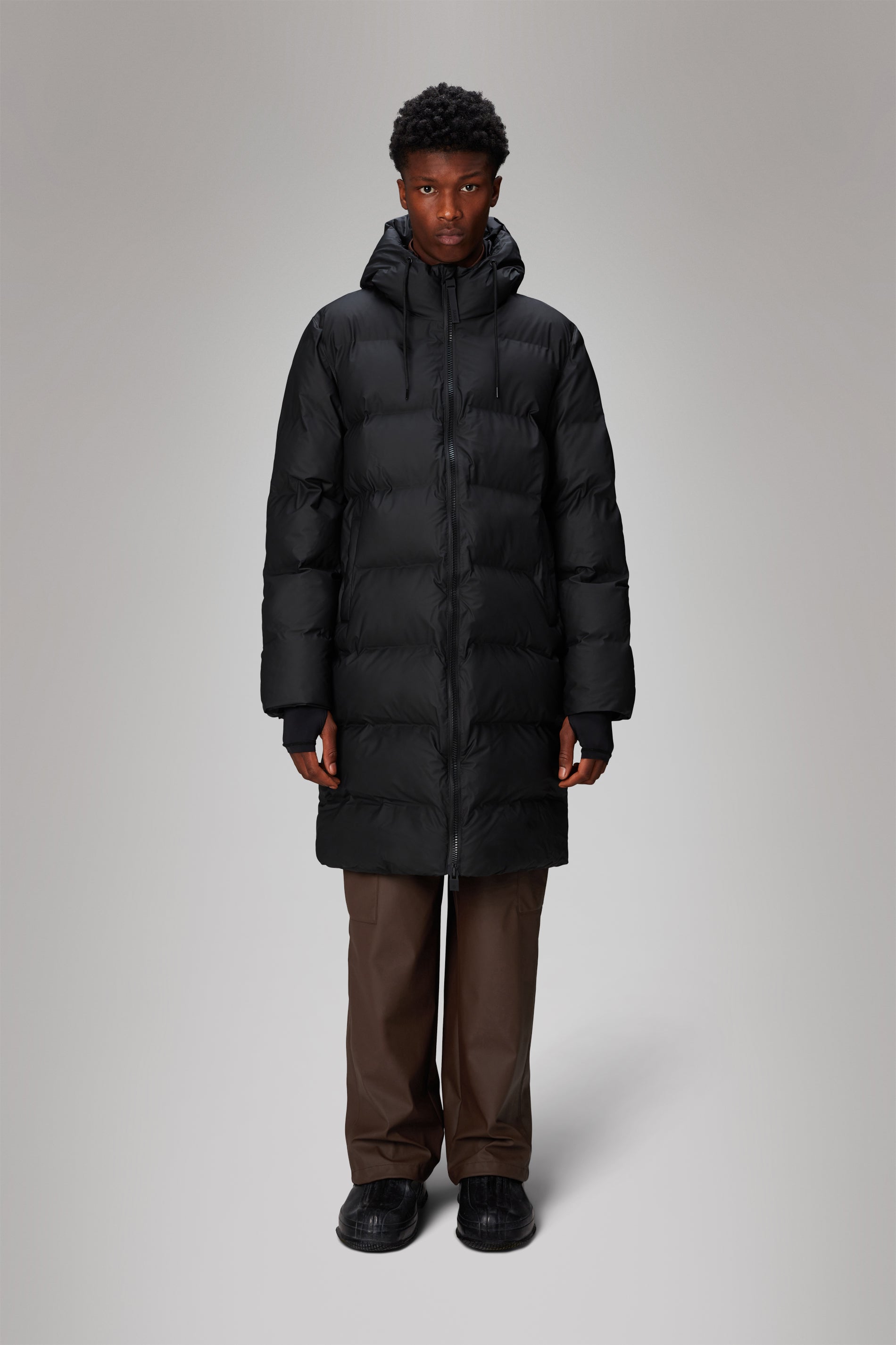 Rains Alta Longer Puffer Jacket Jackets 01 Black