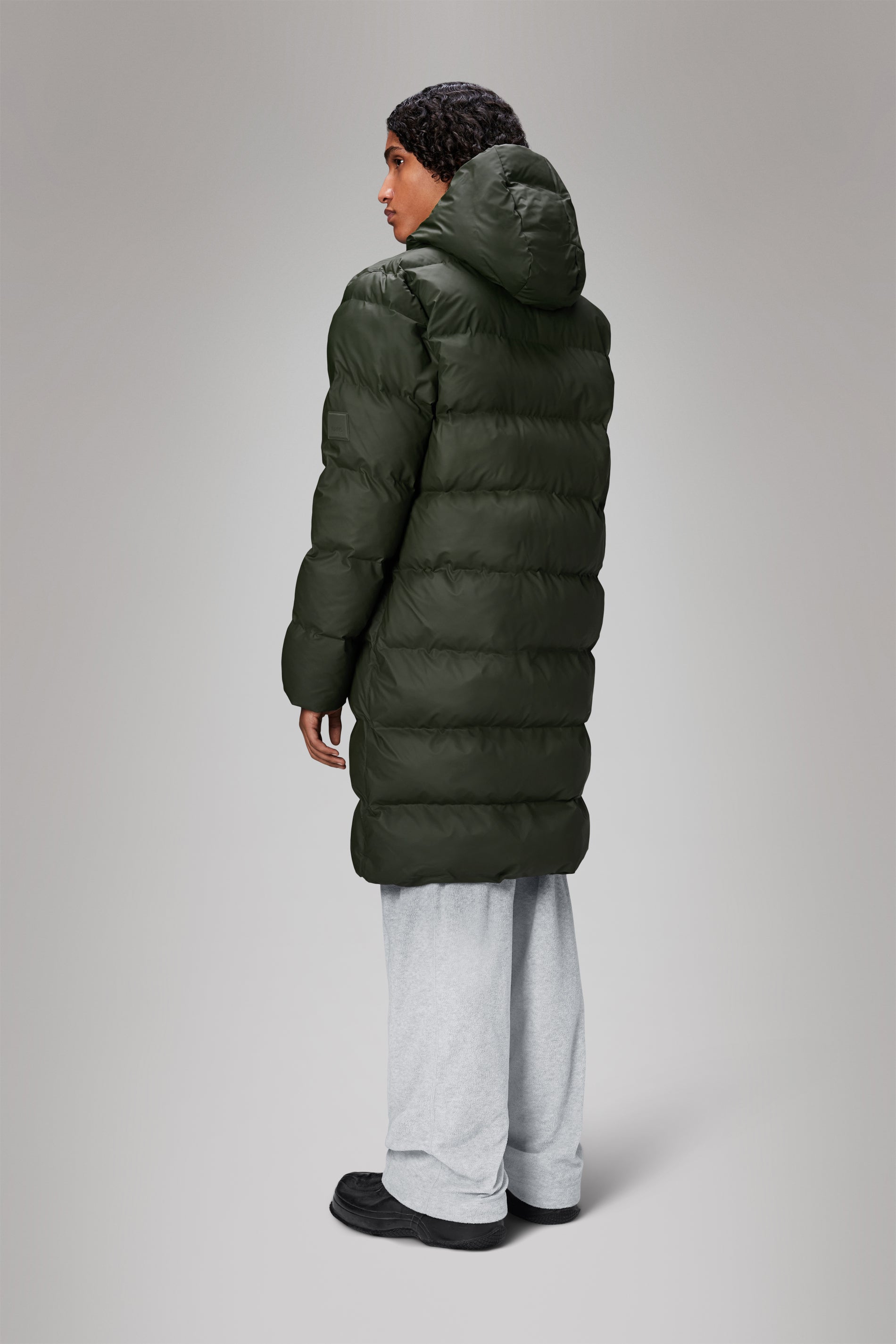 Rains Alta Longer Puffer Jacket Jackets 03 Green